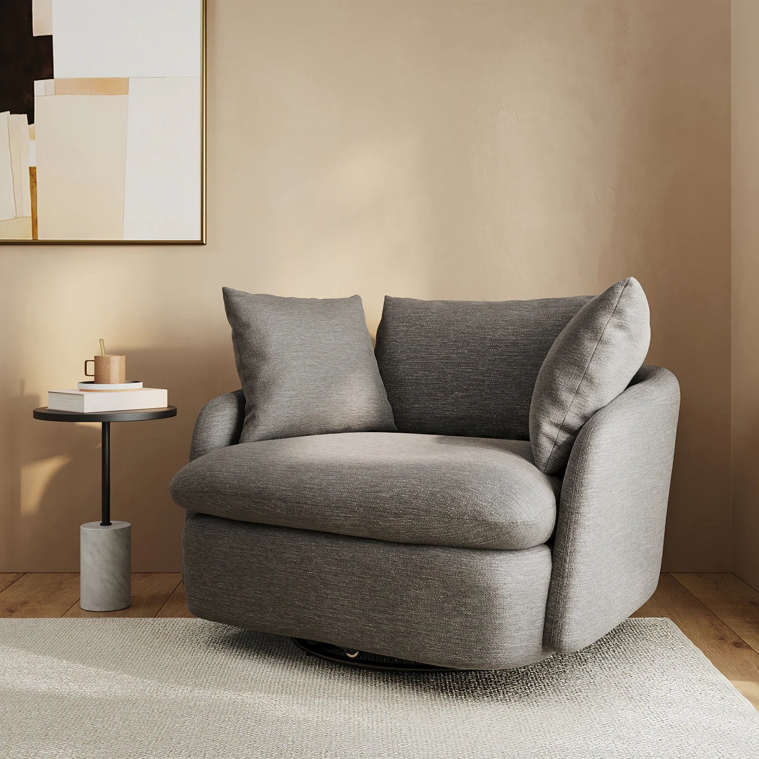 Leigh 47" Swivel Lounge Chair