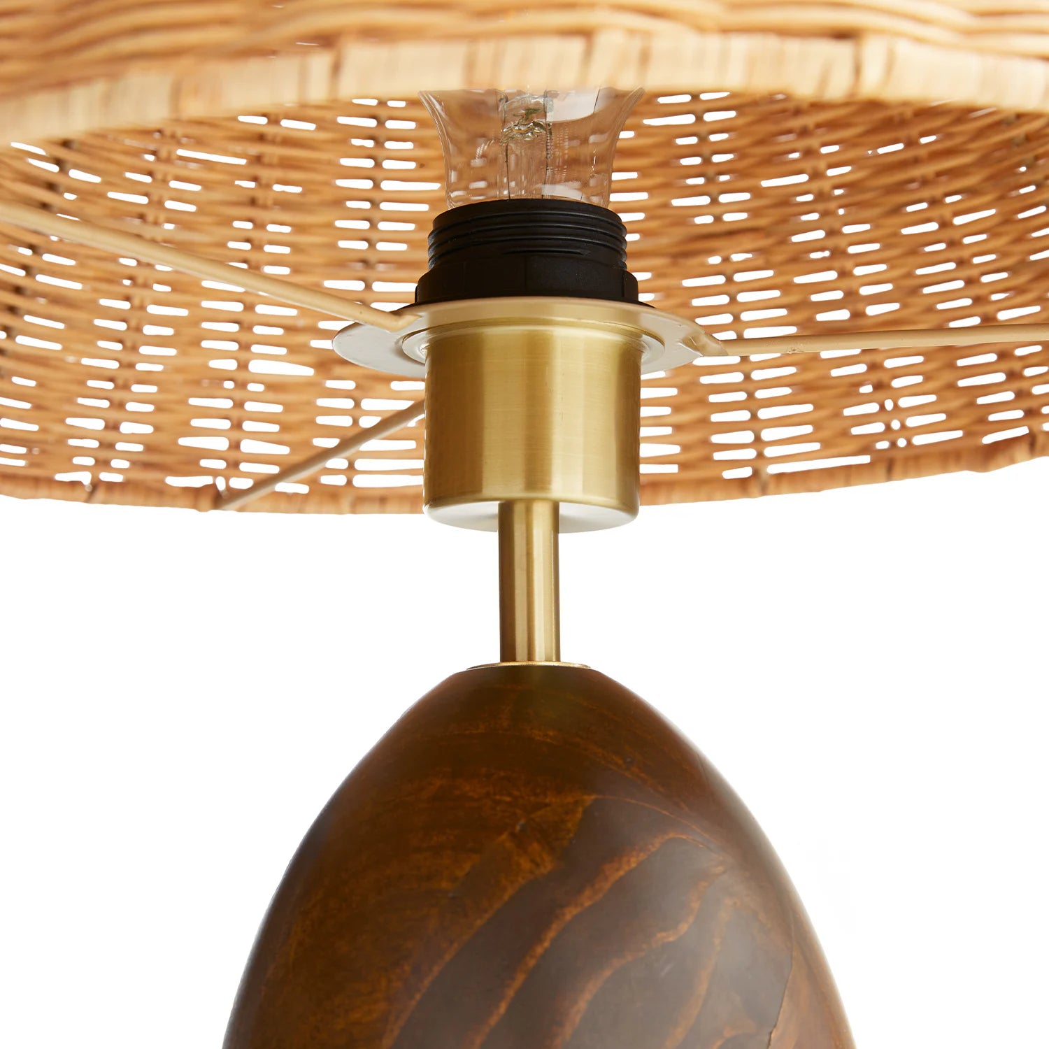 Layne Table Lamp - Rattan