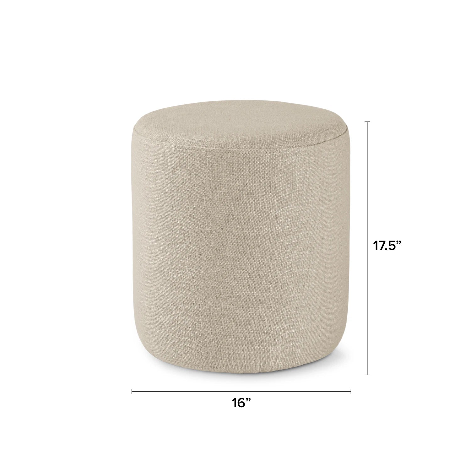 Cilo 16" Fabric Ottoman