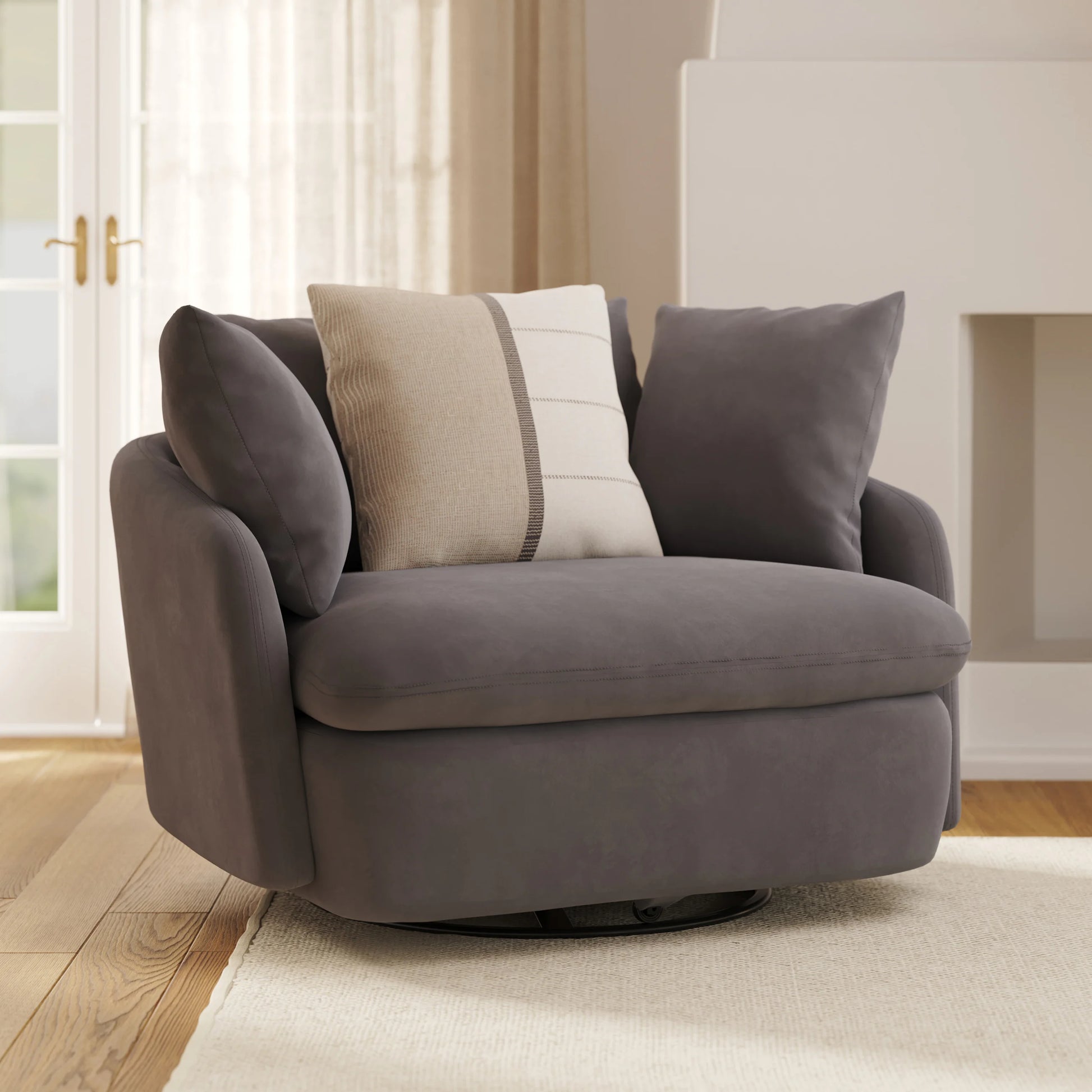 Leigh 47" Swivel Lounge Chair