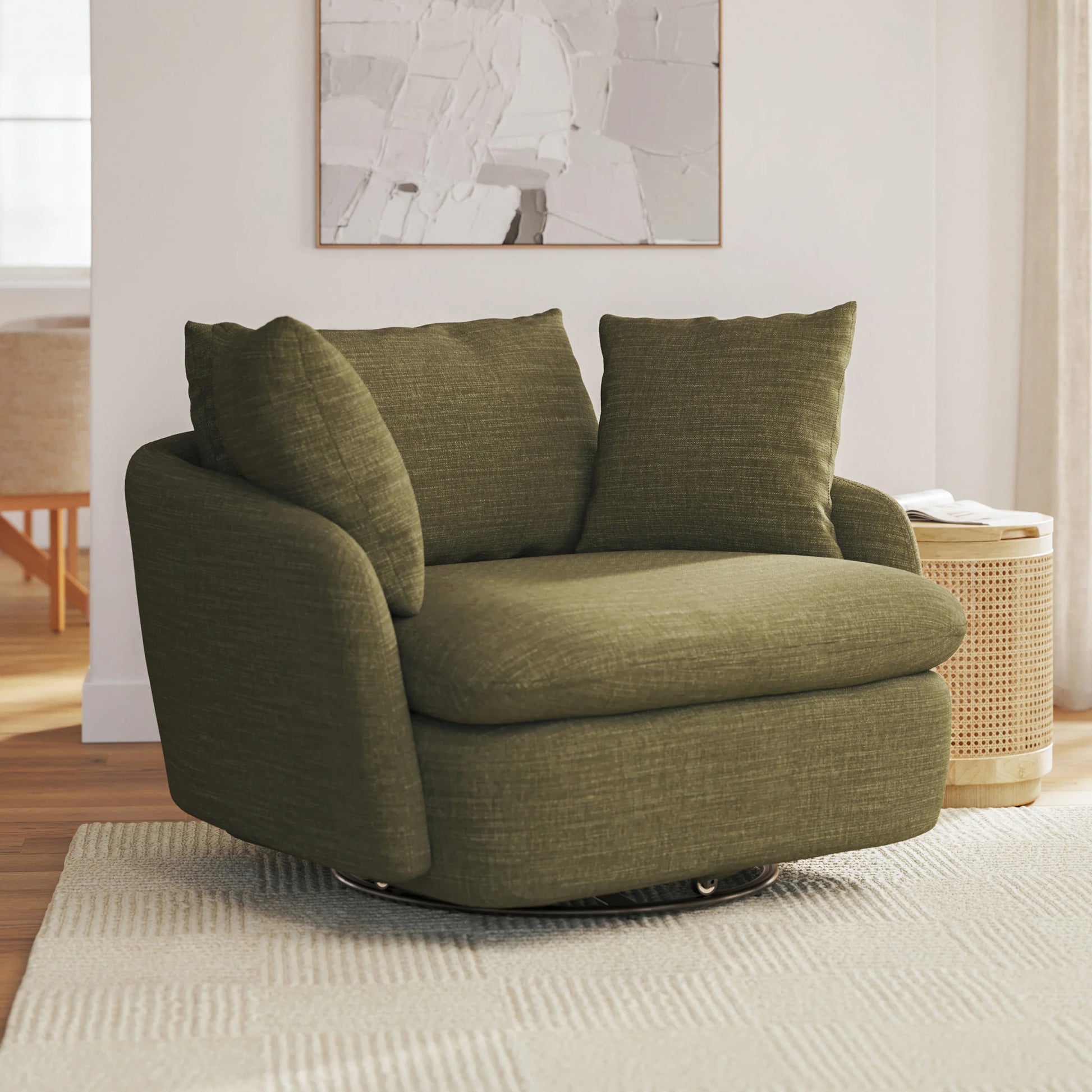 Leigh 47" Swivel Lounge Chair
