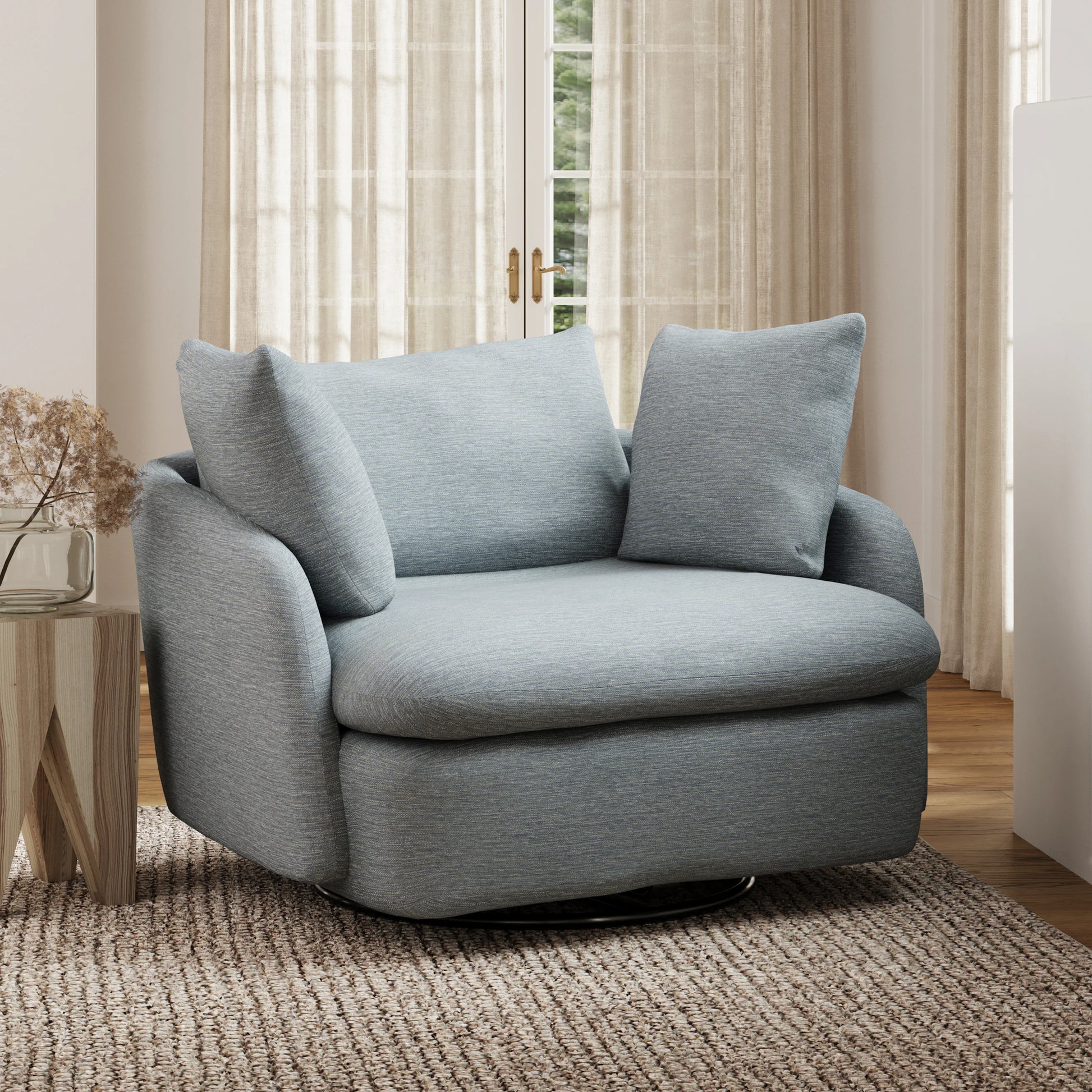 Leigh 47" Swivel Lounge Chair