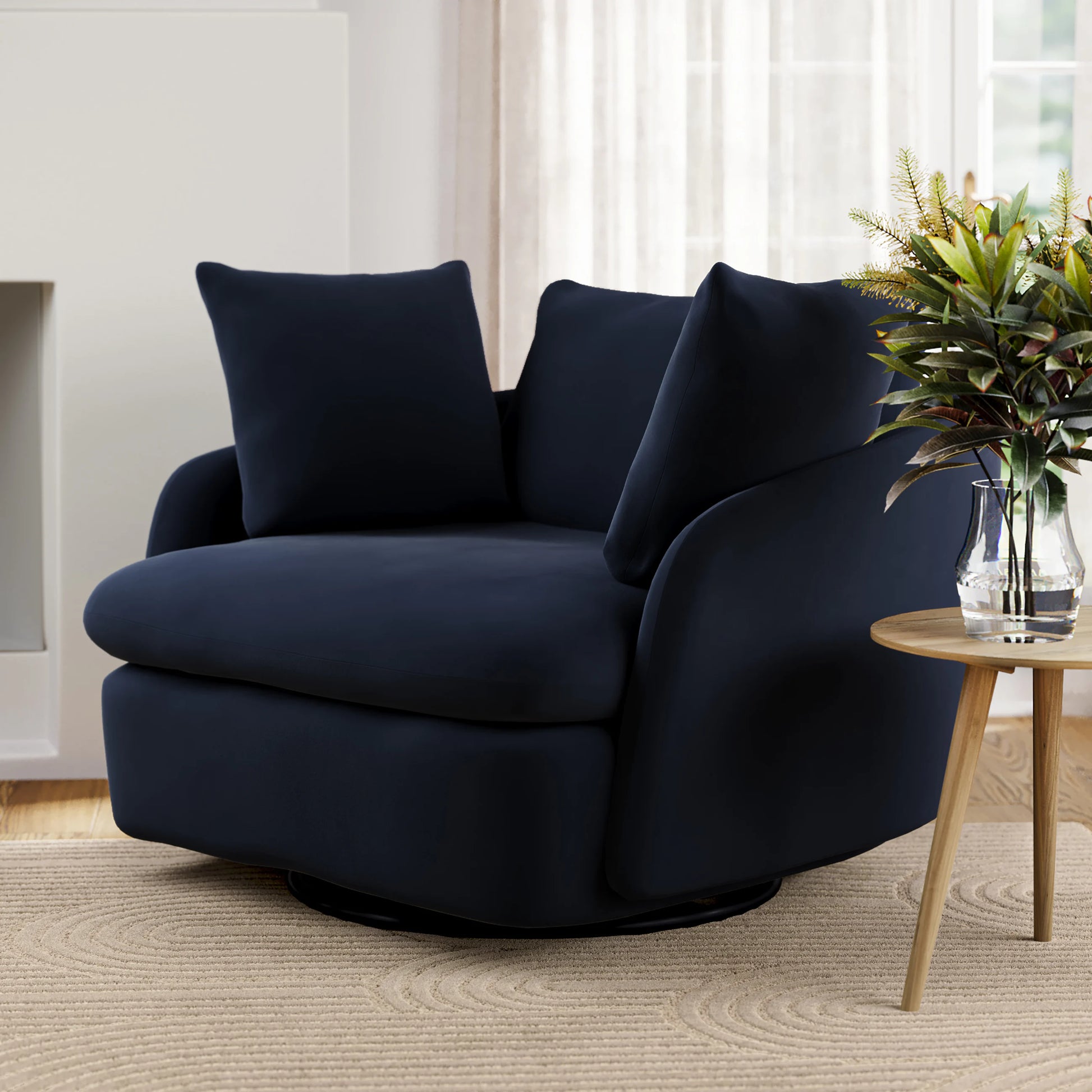 Leigh 47" Swivel Lounge Chair