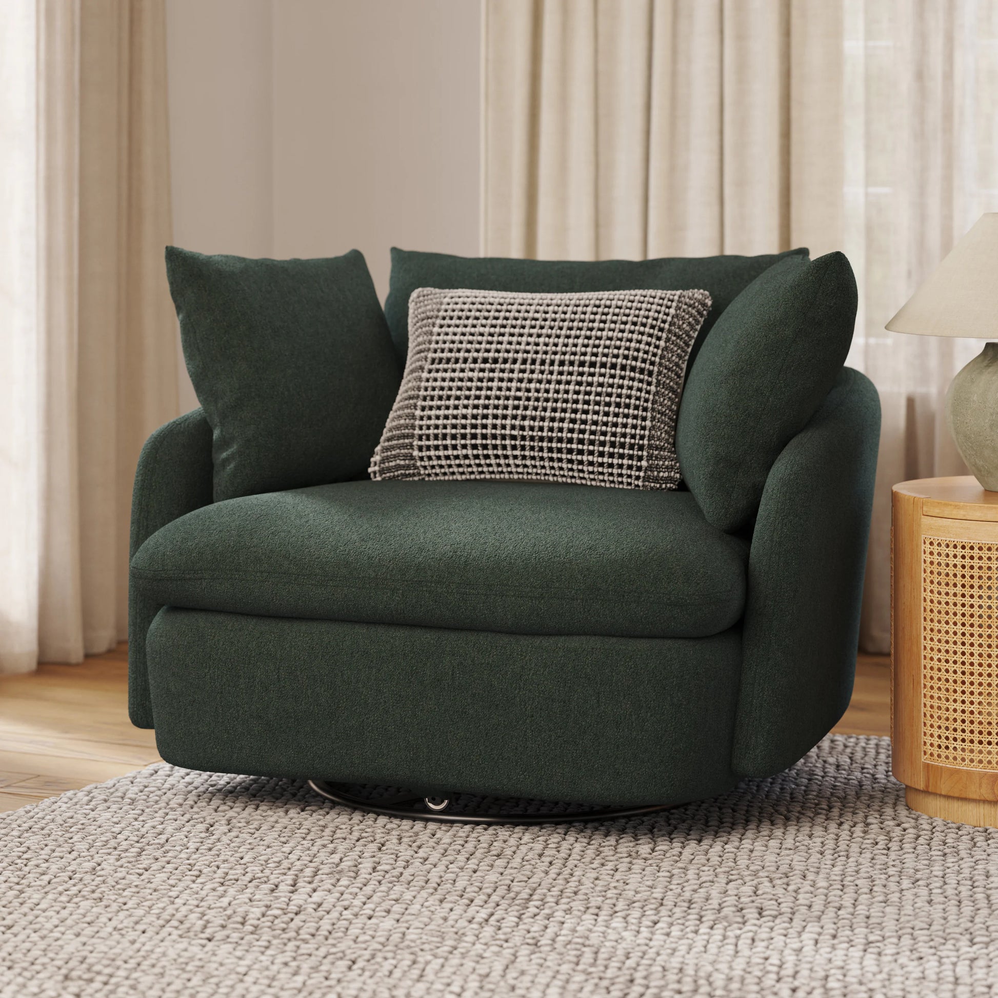 Leigh 47" Swivel Lounge Chair