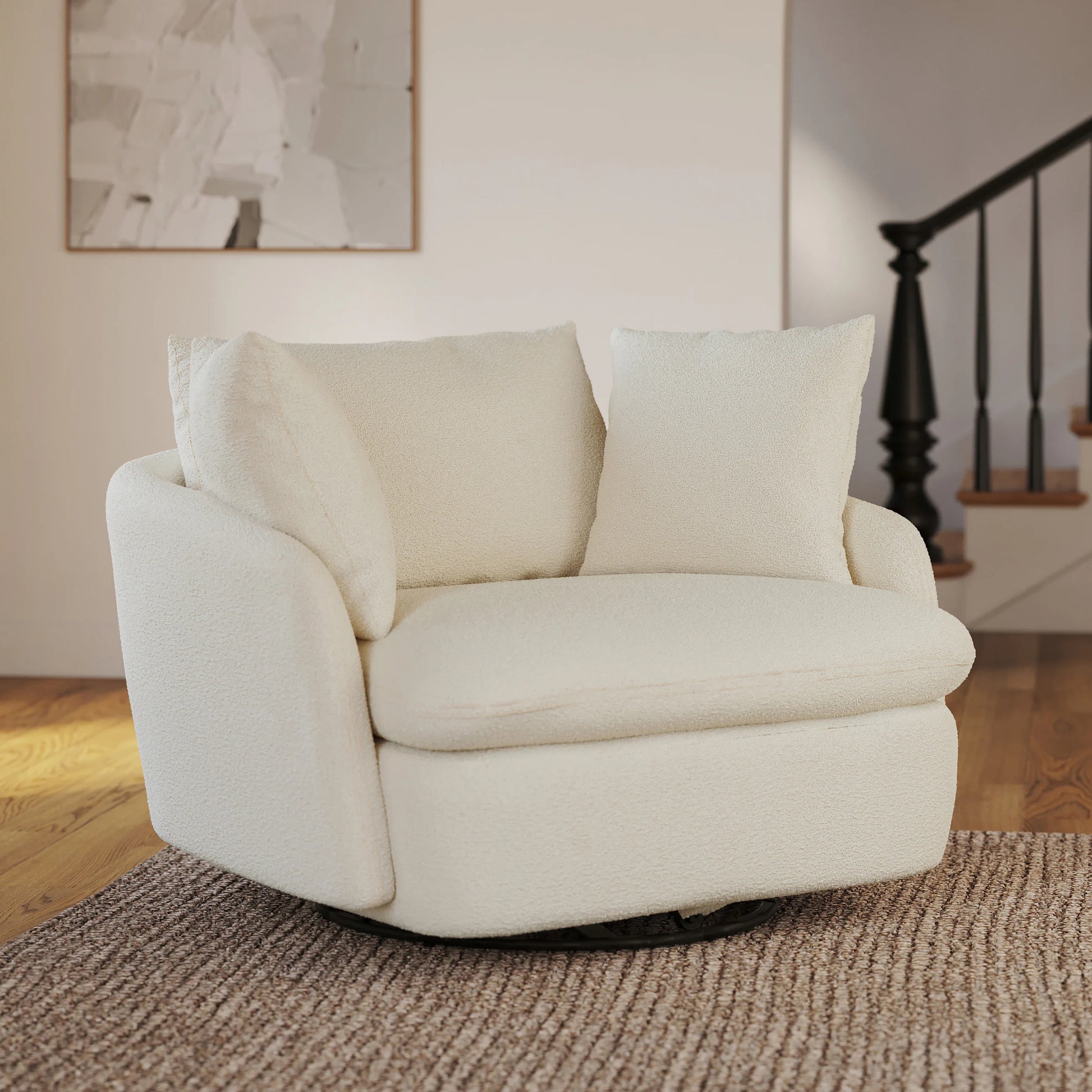 Leigh 47" Swivel Lounge Chair