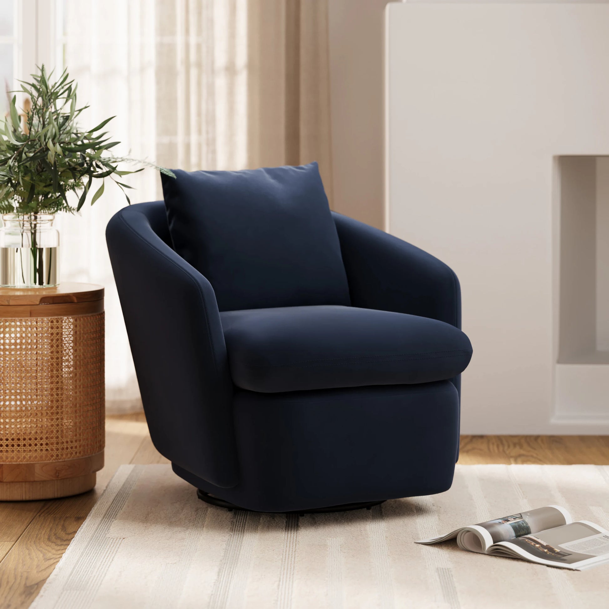 Leigh 47" Swivel Lounge Chair