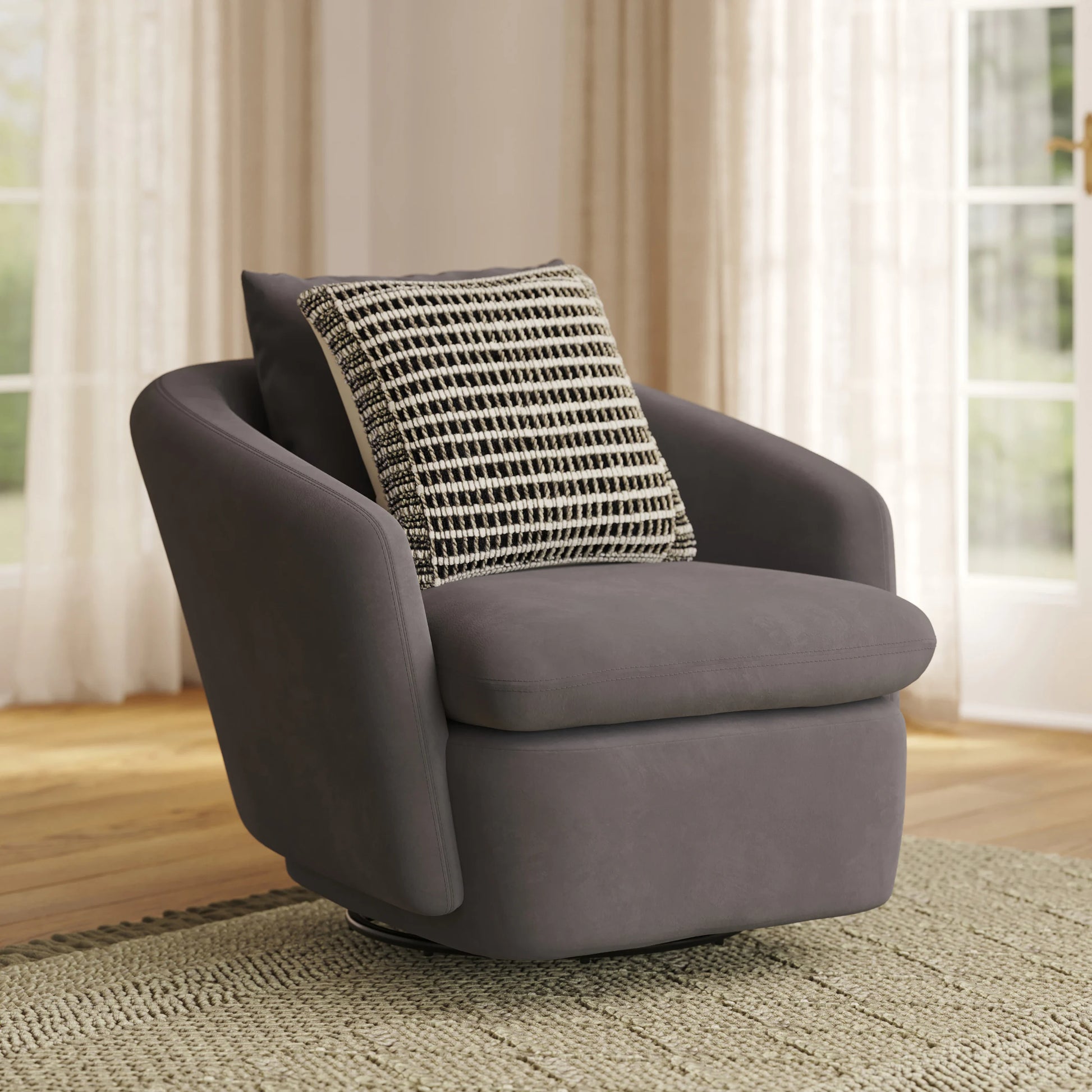 Leigh 47" Swivel Lounge Chair