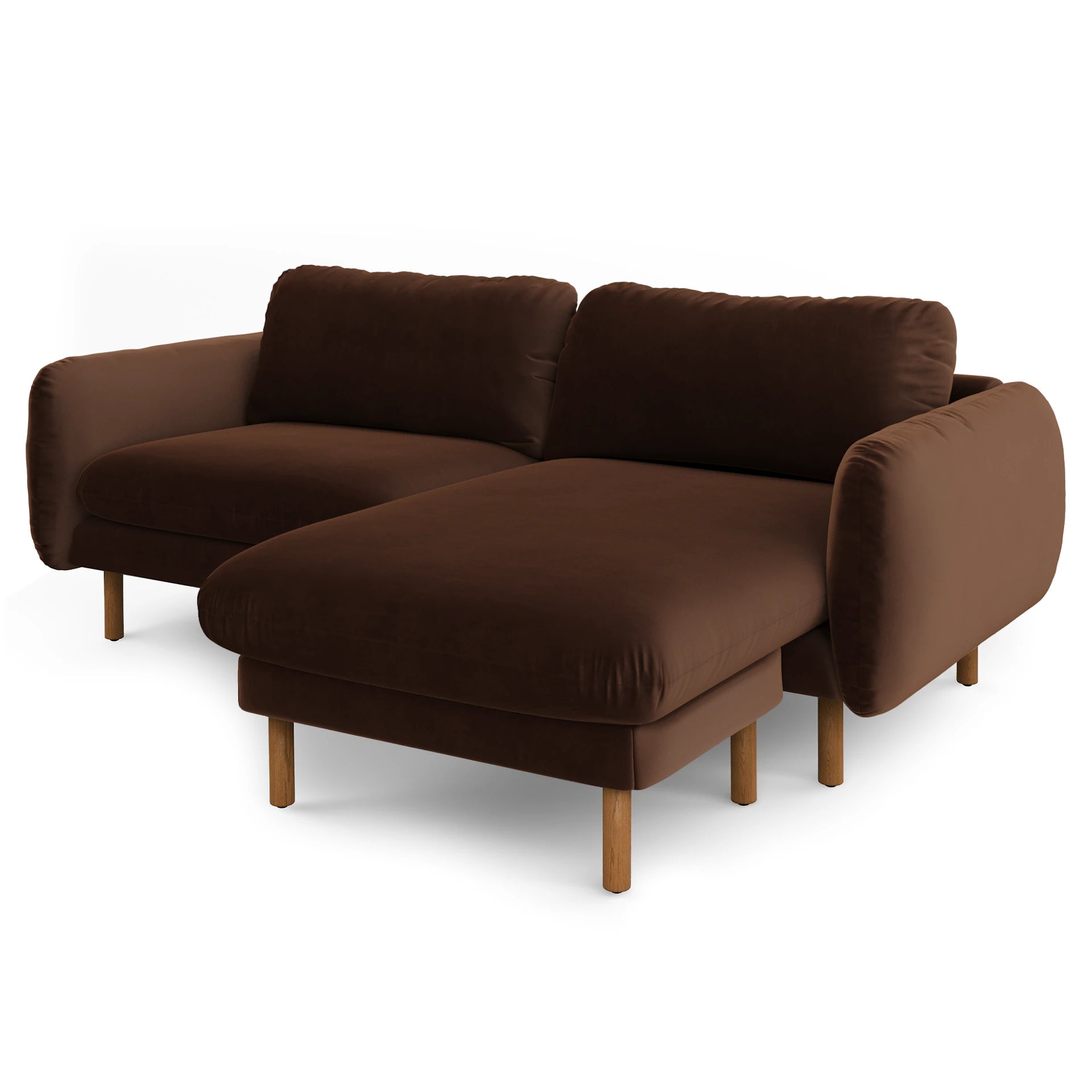 Sanders 85.5" Velvet Reversible Sectional