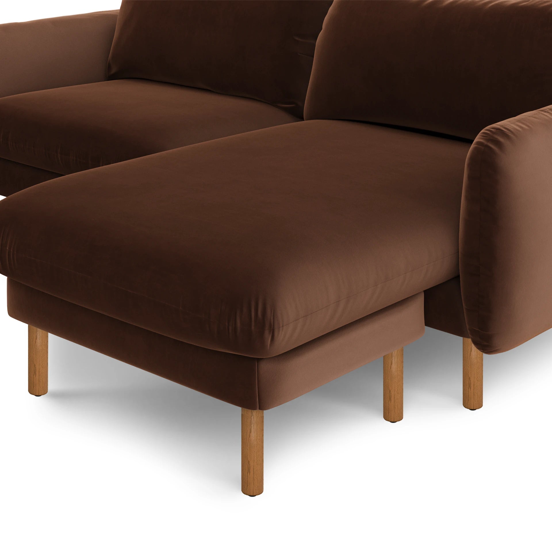 Sanders 85.5" Velvet Reversible Sectional