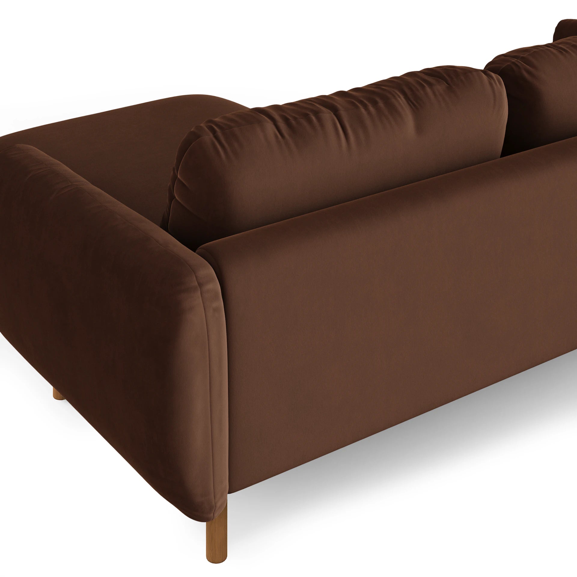 Sanders 85.5" Velvet Reversible Sectional