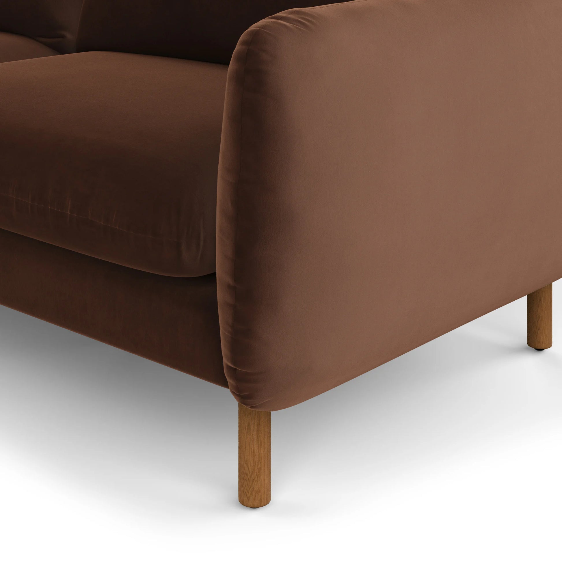 Sanders 85.5" Velvet Sofa