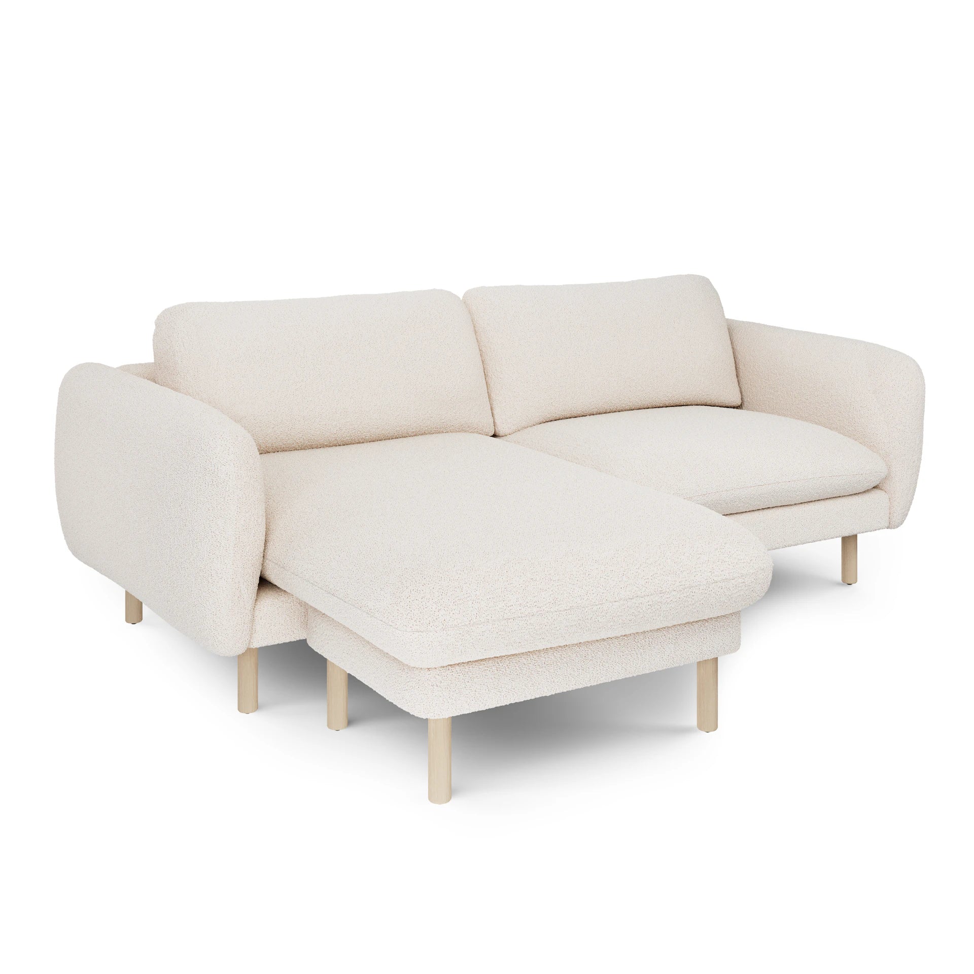 Sanders 85.5" Reversible Sectional - Hestia Gray