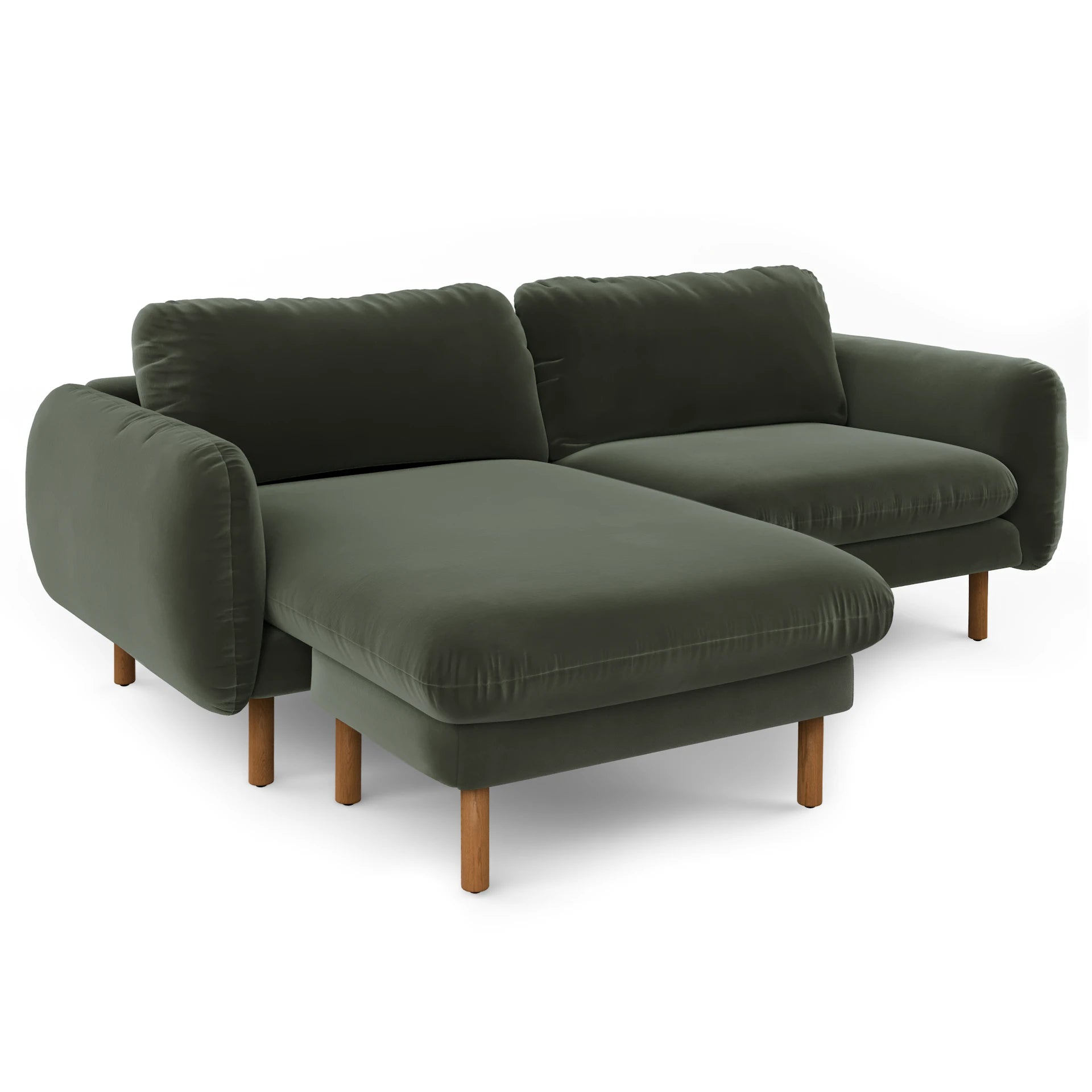 Sanders 85.5" Velvet Reversible Sectional