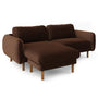 Sanders 85.5" Velvet Reversible Sectional