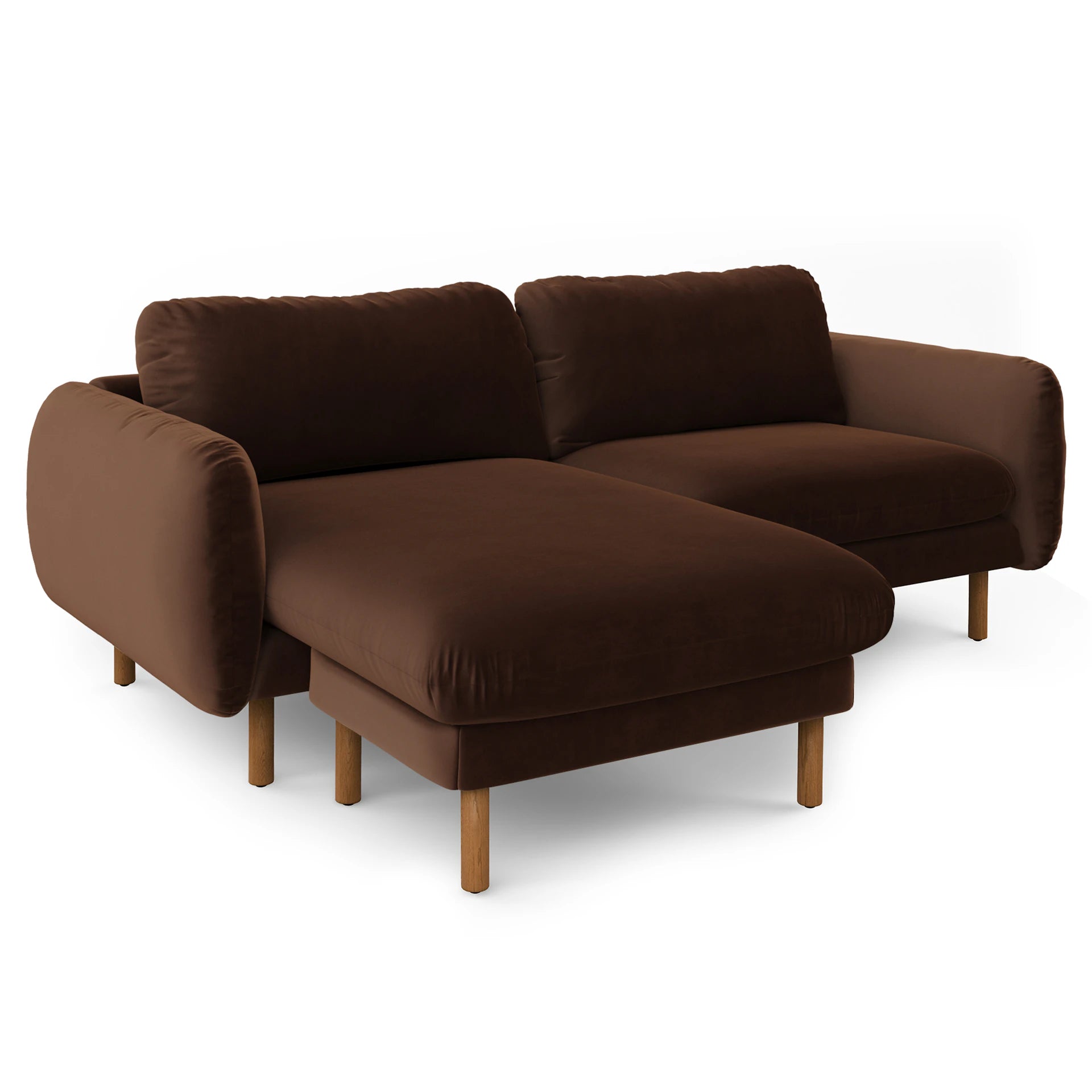 Sanders 85.5" Velvet Reversible Sectional