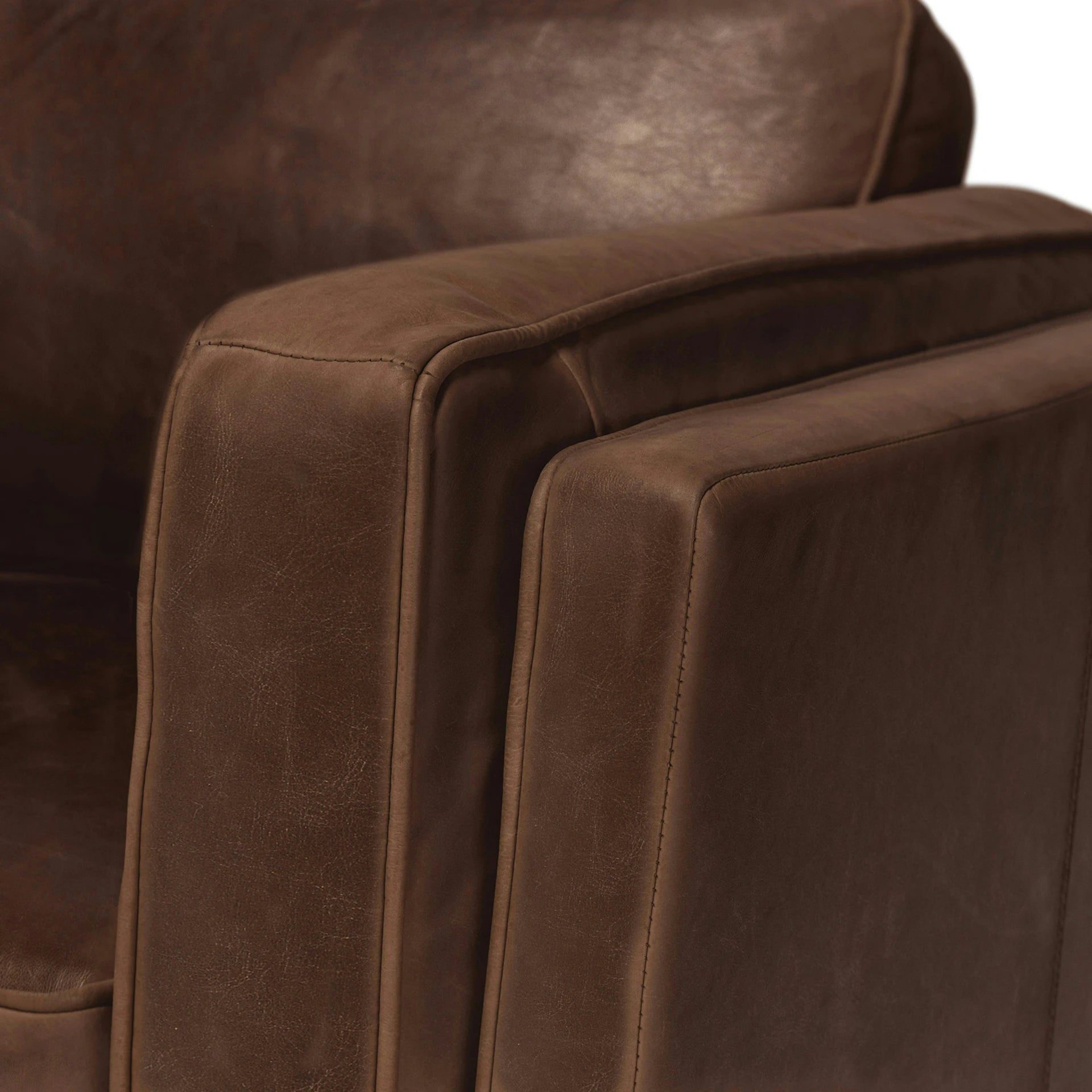 Timber 93" Leather Corner Sectional