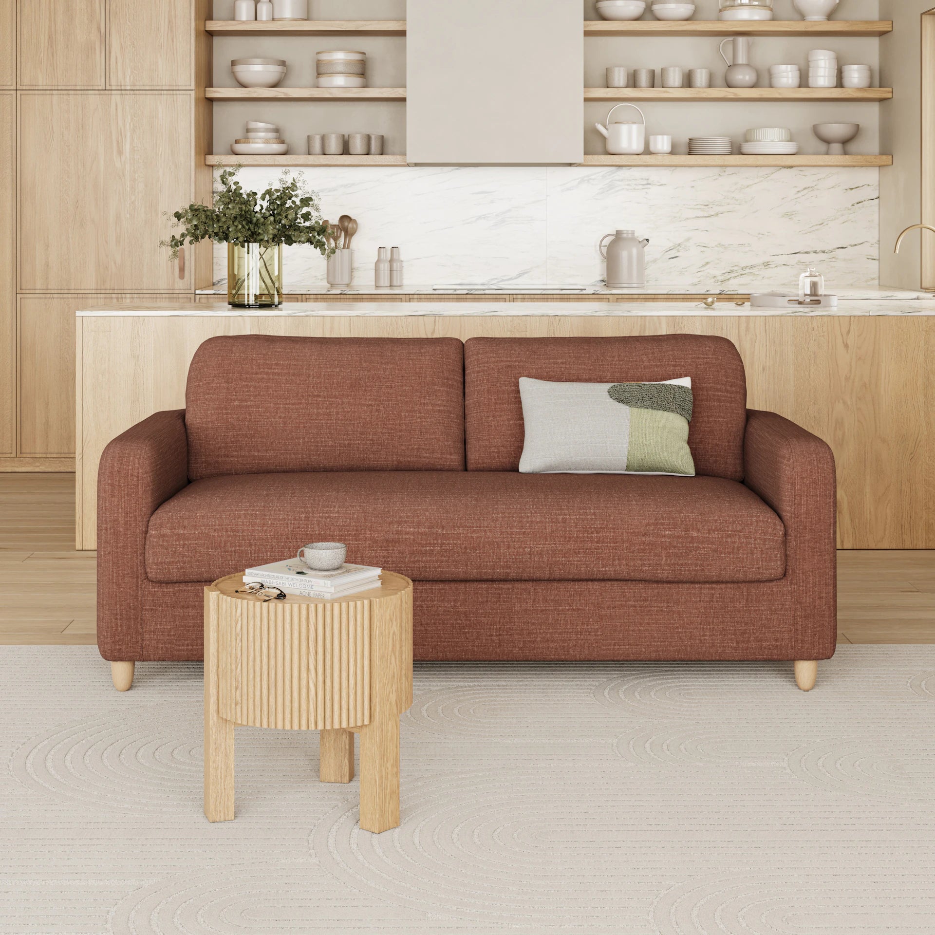 Vati 80" Fabric Storage Sofa