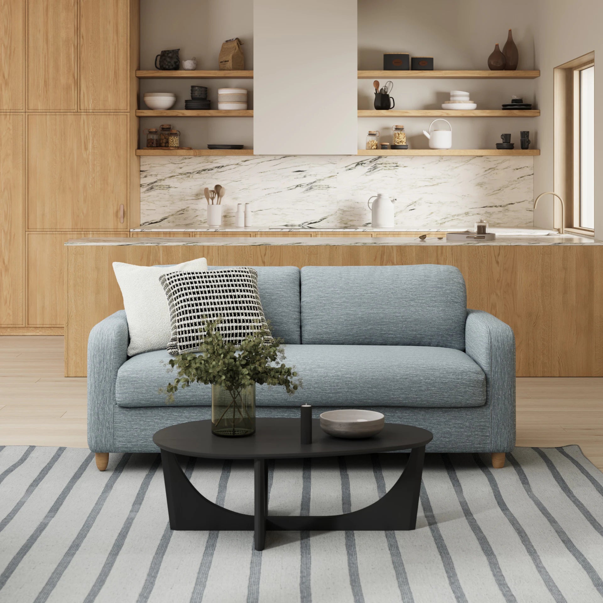 Vati 80" Fabric Storage Sofa