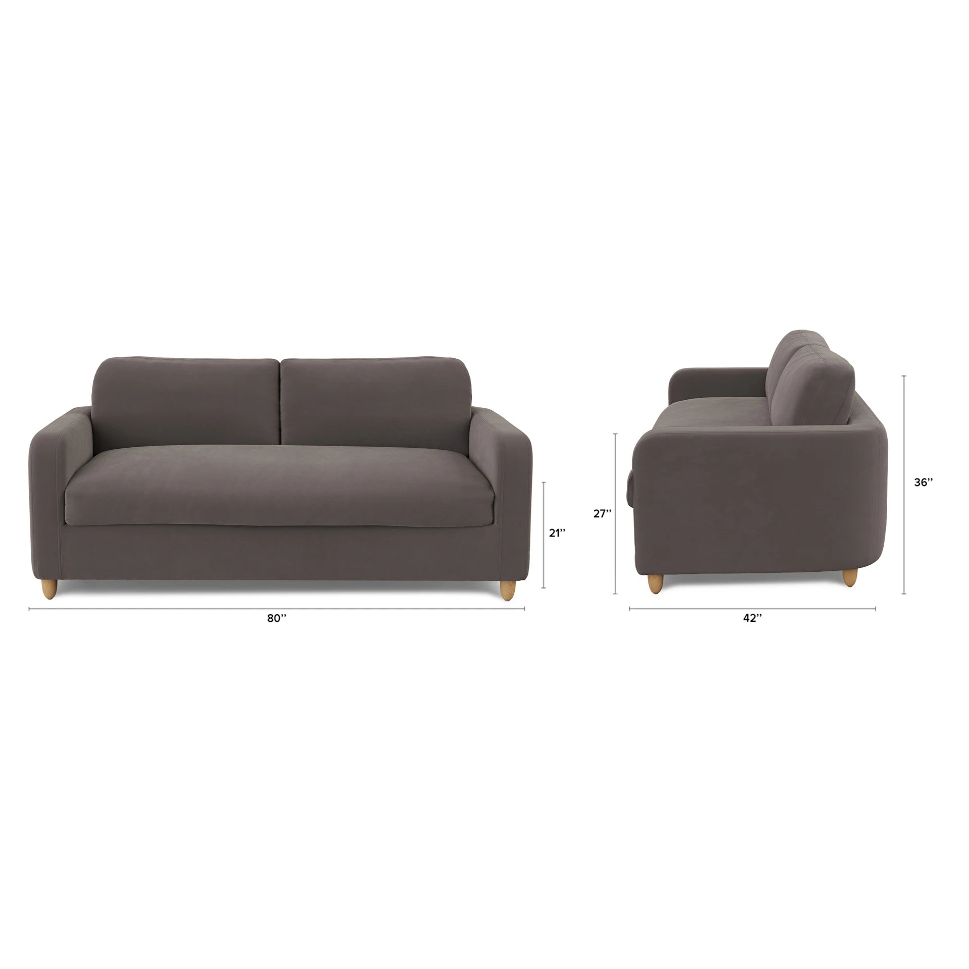 Vati 80" Velvet Storage Sofa