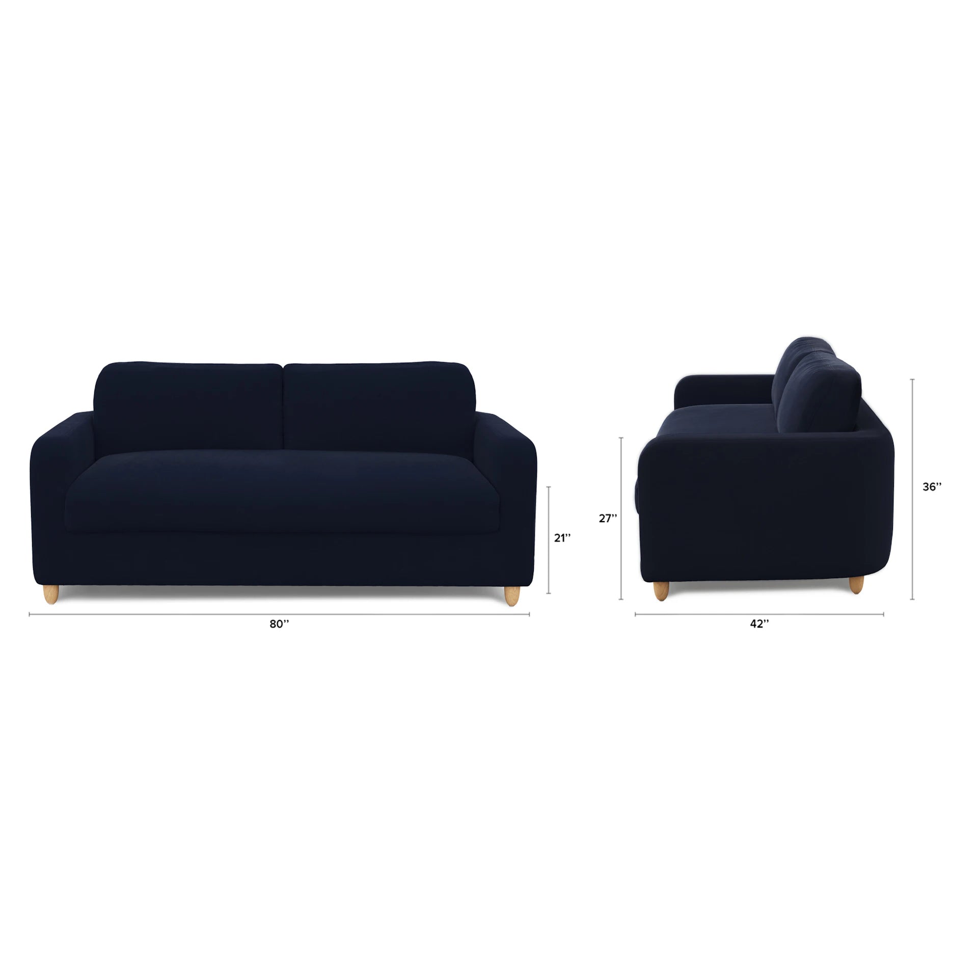 Vati 80" Velvet Storage Sofa