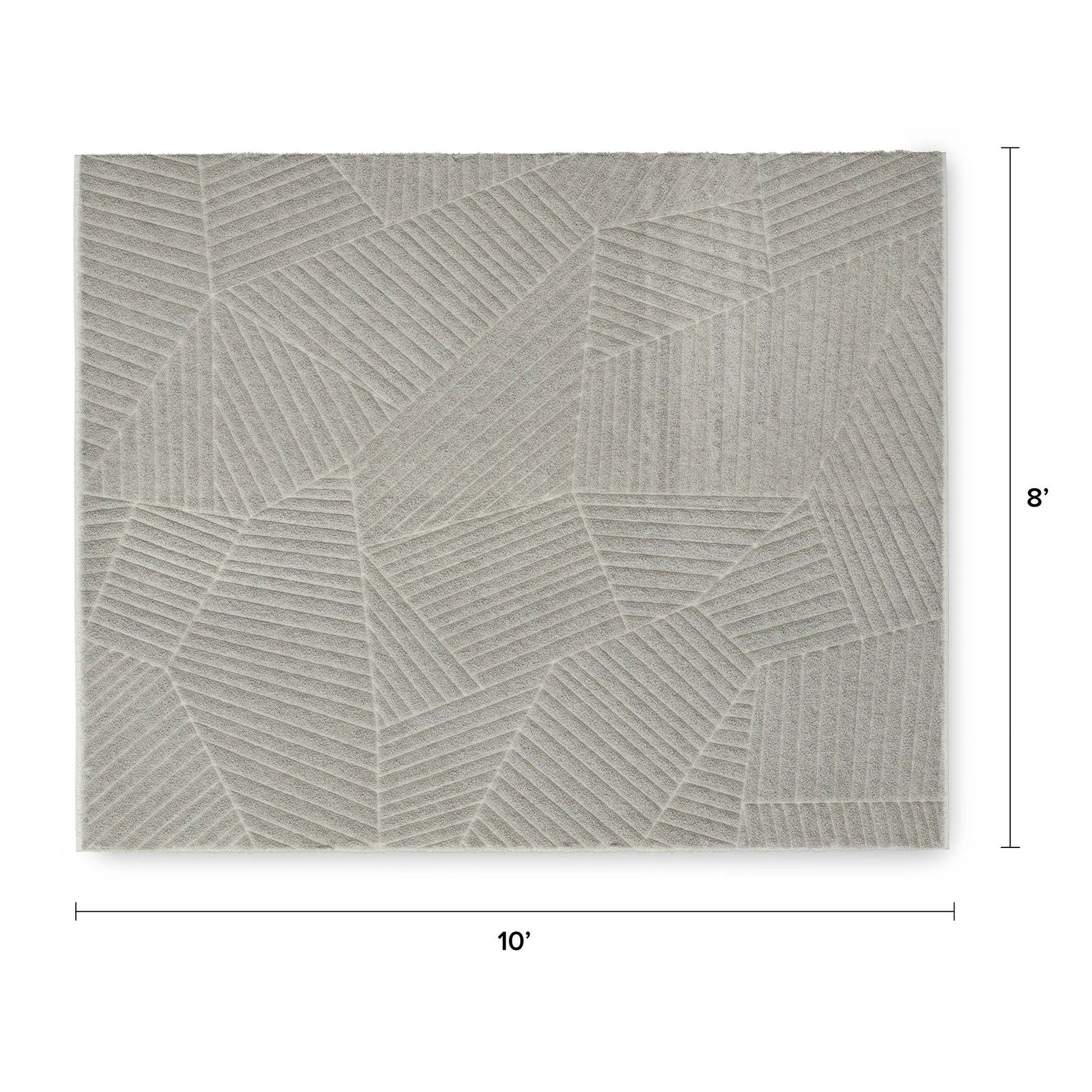 Tetra Washable Rug - Gray