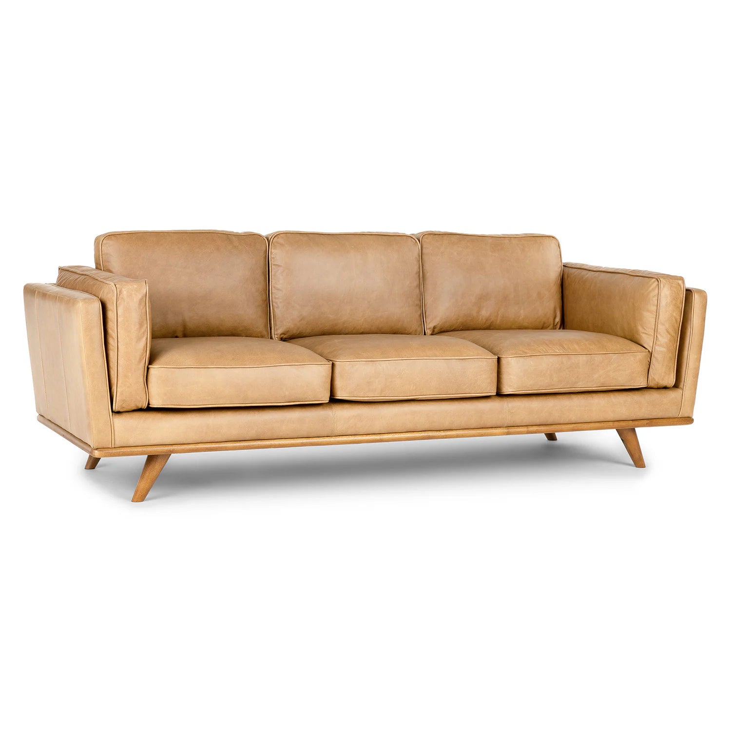Timber 90" Leather Sofa