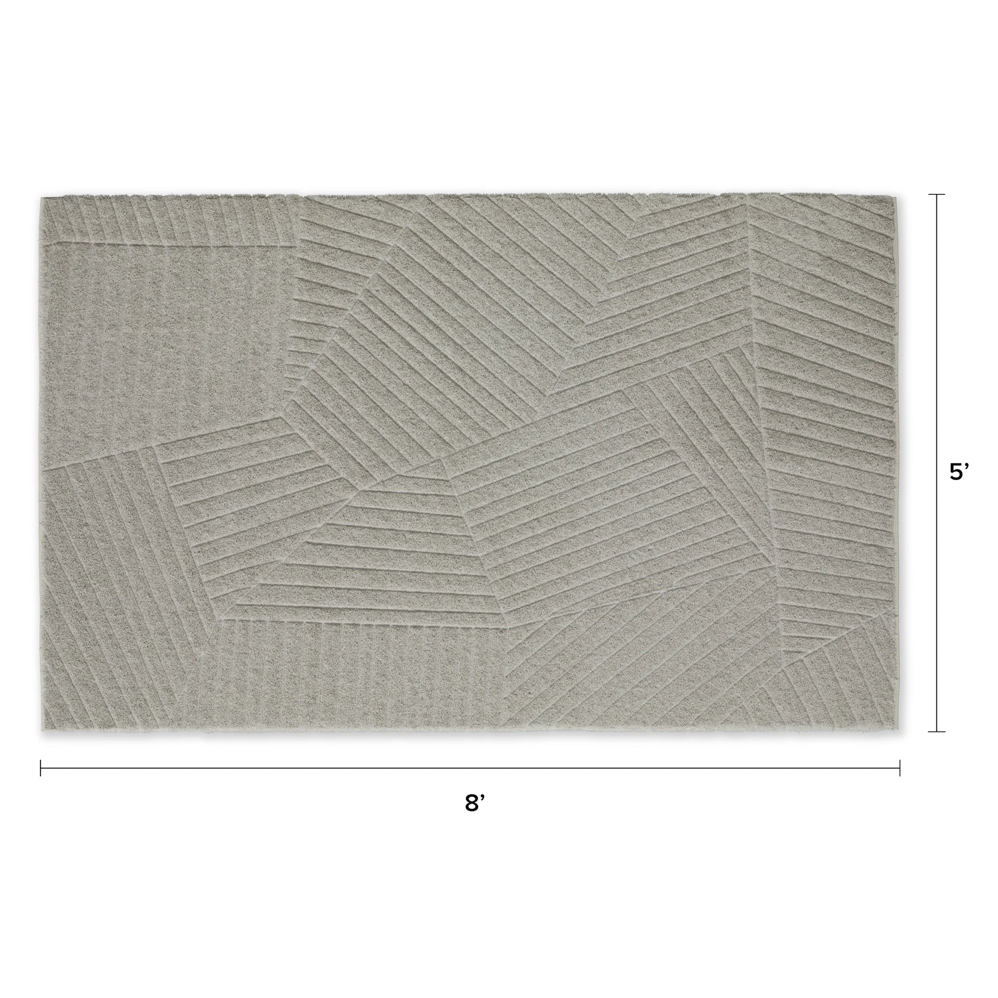 Tetra Washable Rug - Gray