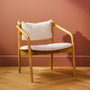 Lento 25" Lounge Chair - Ivory Bouclé