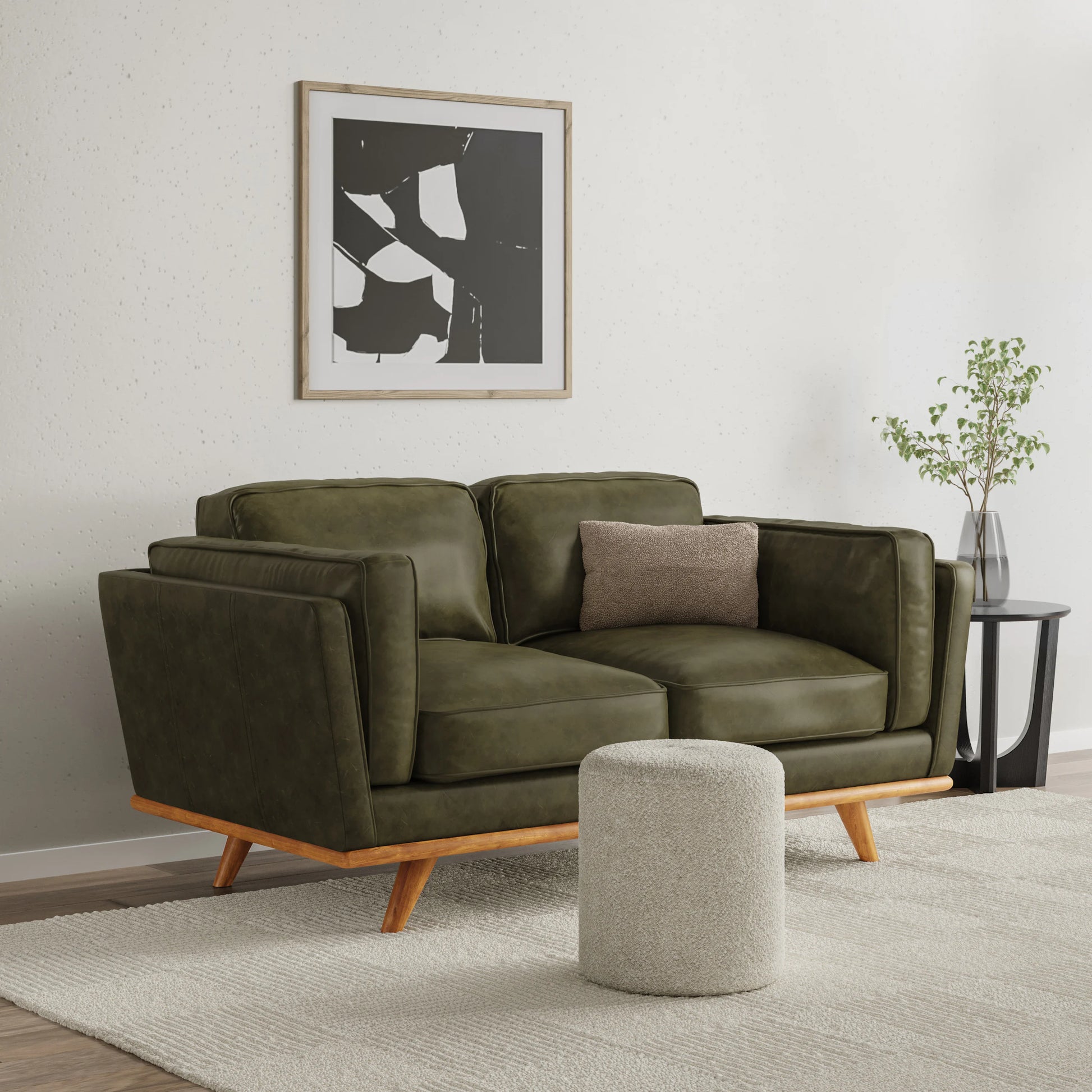 Timber 66.5" Leather Loveseat