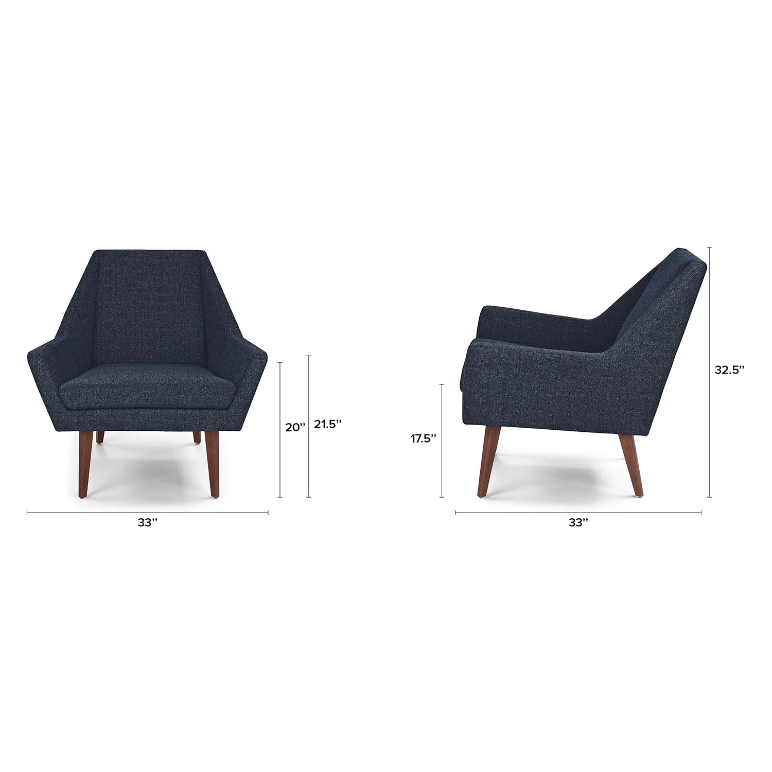 Angle 33" Lounge Chair