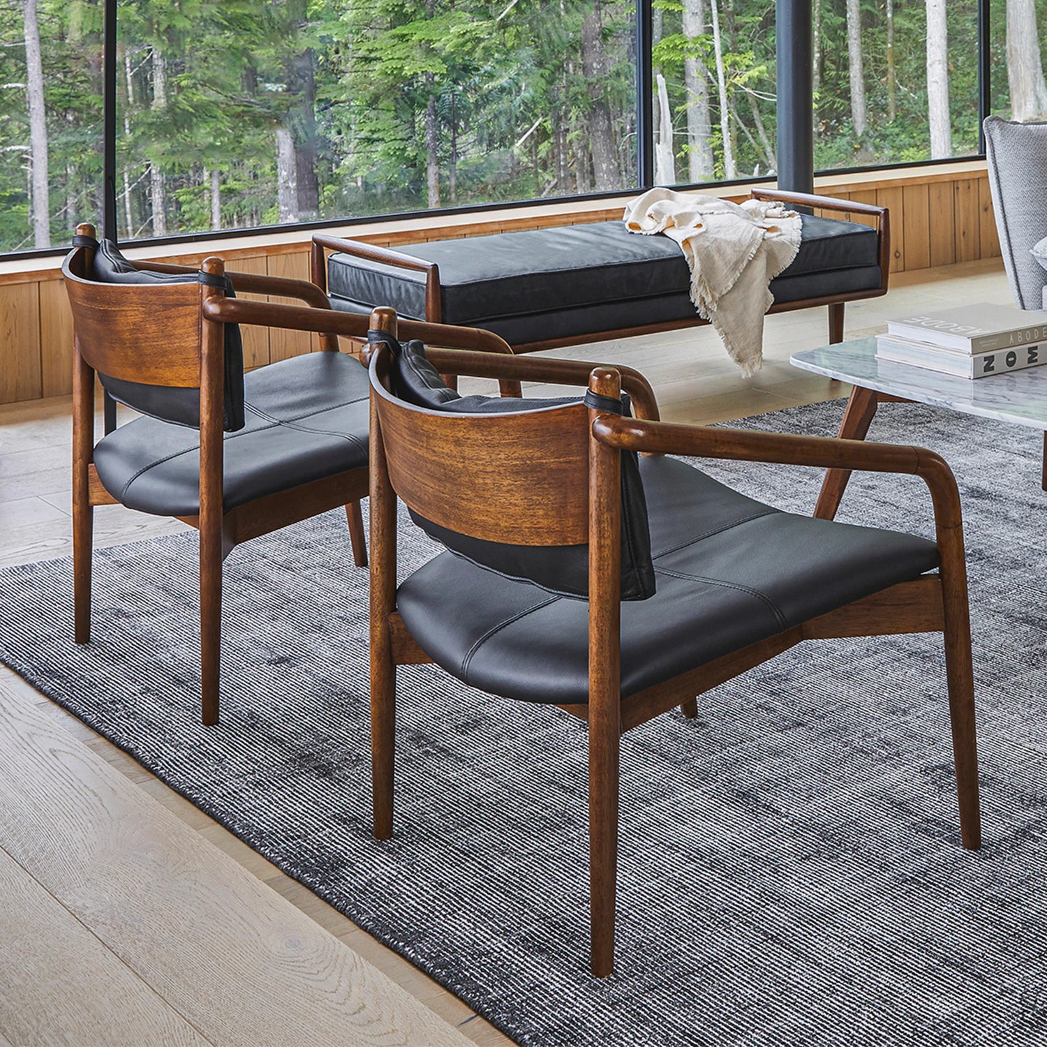 Lento 25" Leather Lounge Chair