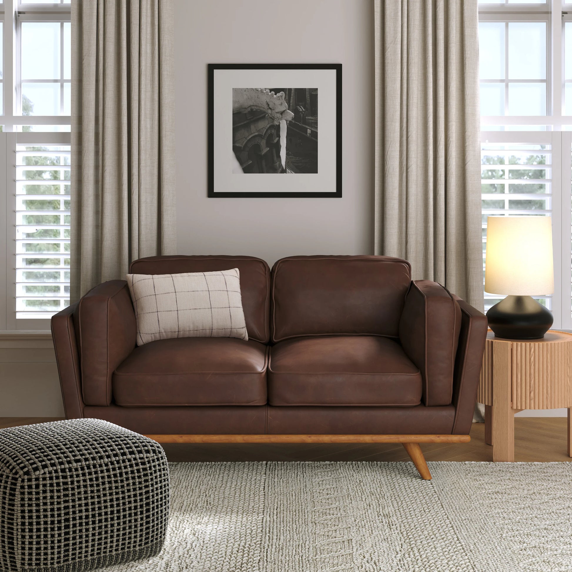 Timber 66.5" Leather Loveseat