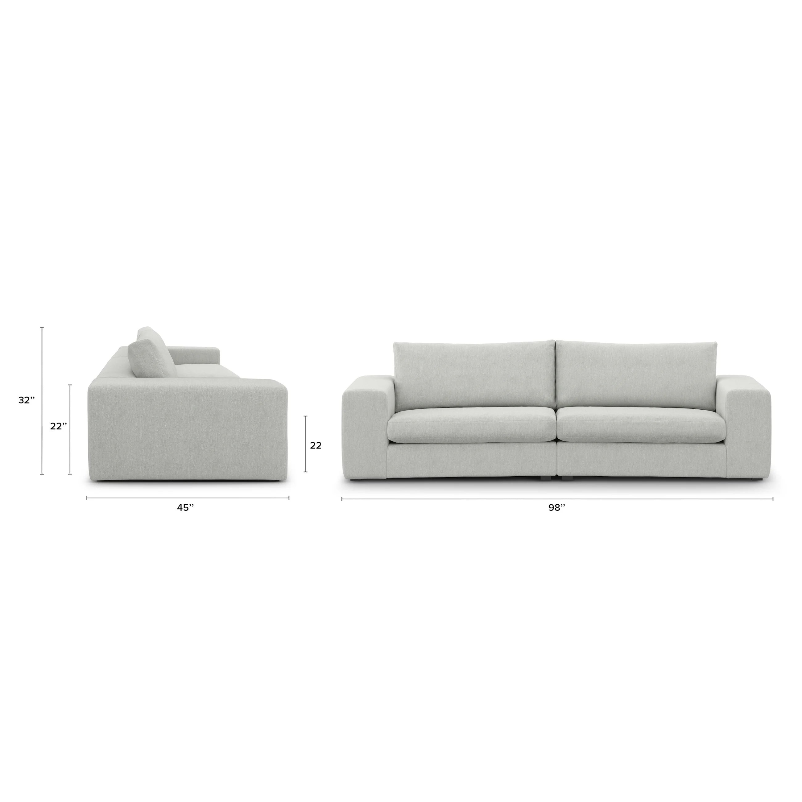 Beta 98" Modular Sofa