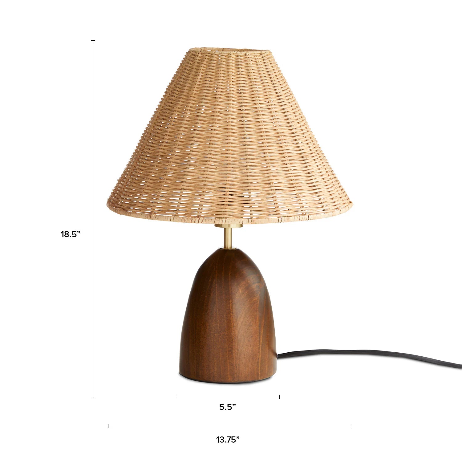 Layne Table Lamp - Rattan