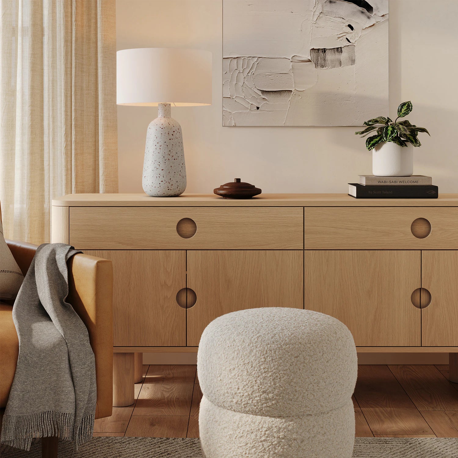 Ando Table Lamp - Waxen White
