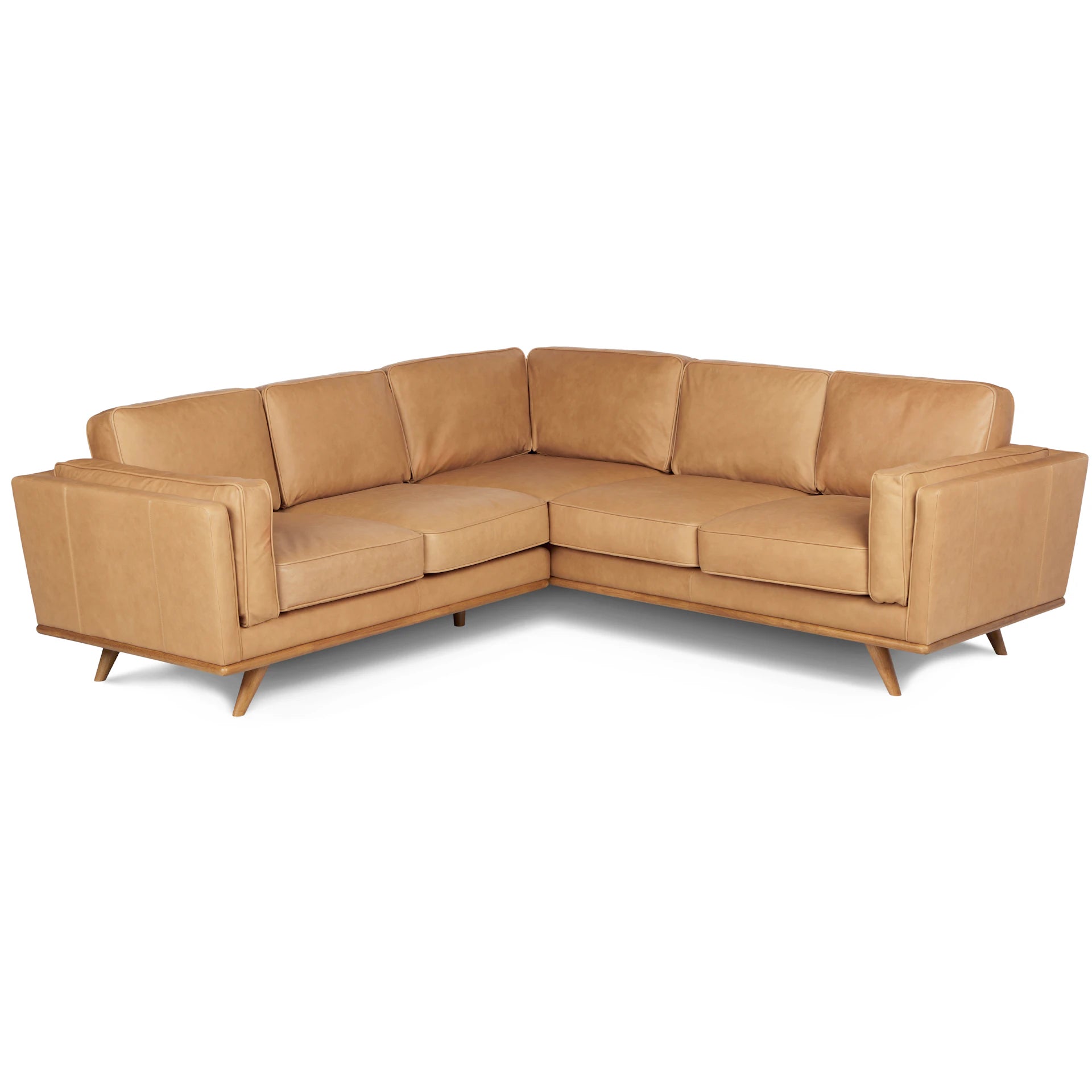 Timber 93" Leather Corner Sectional