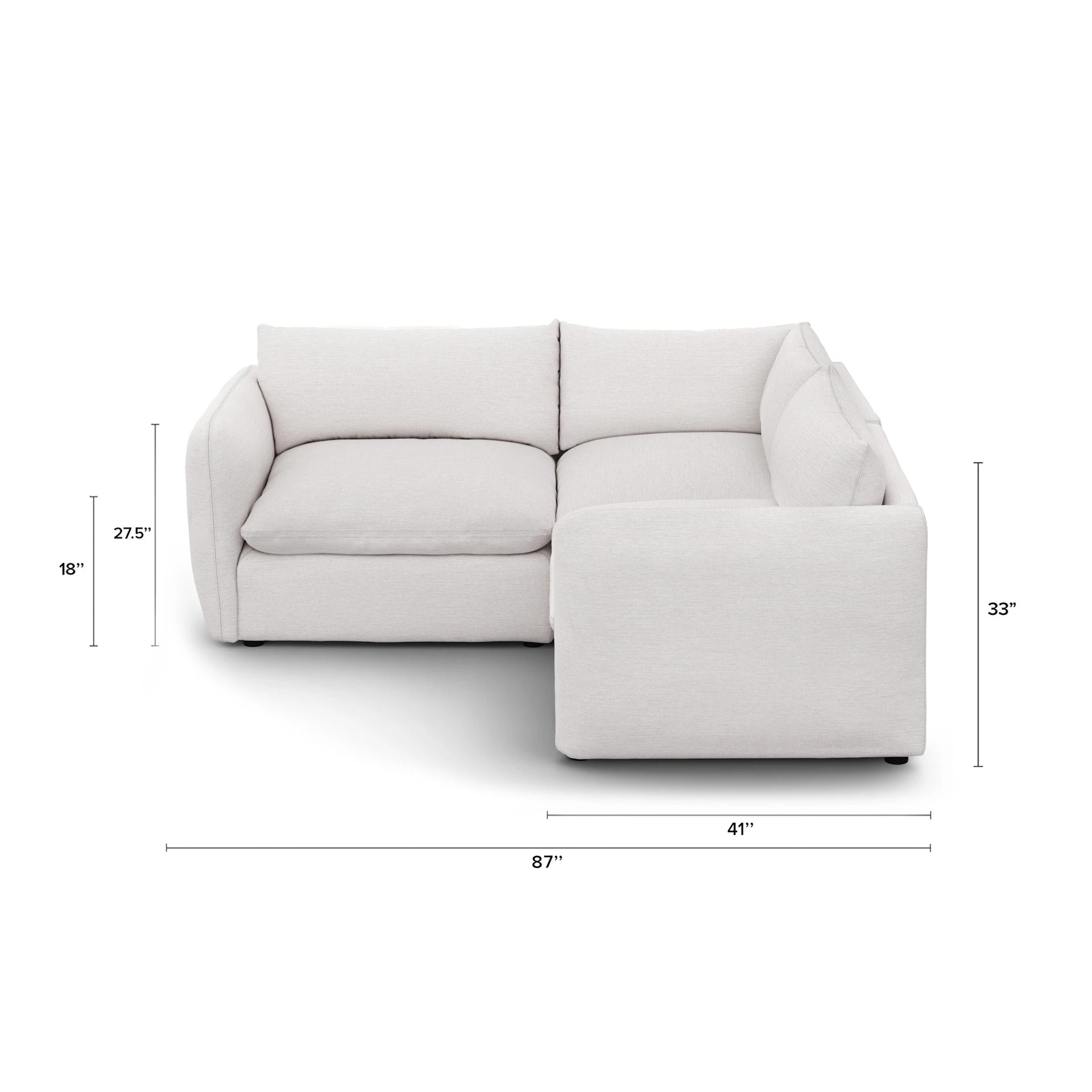 Leigh Fabric Reversible Storage Sectional