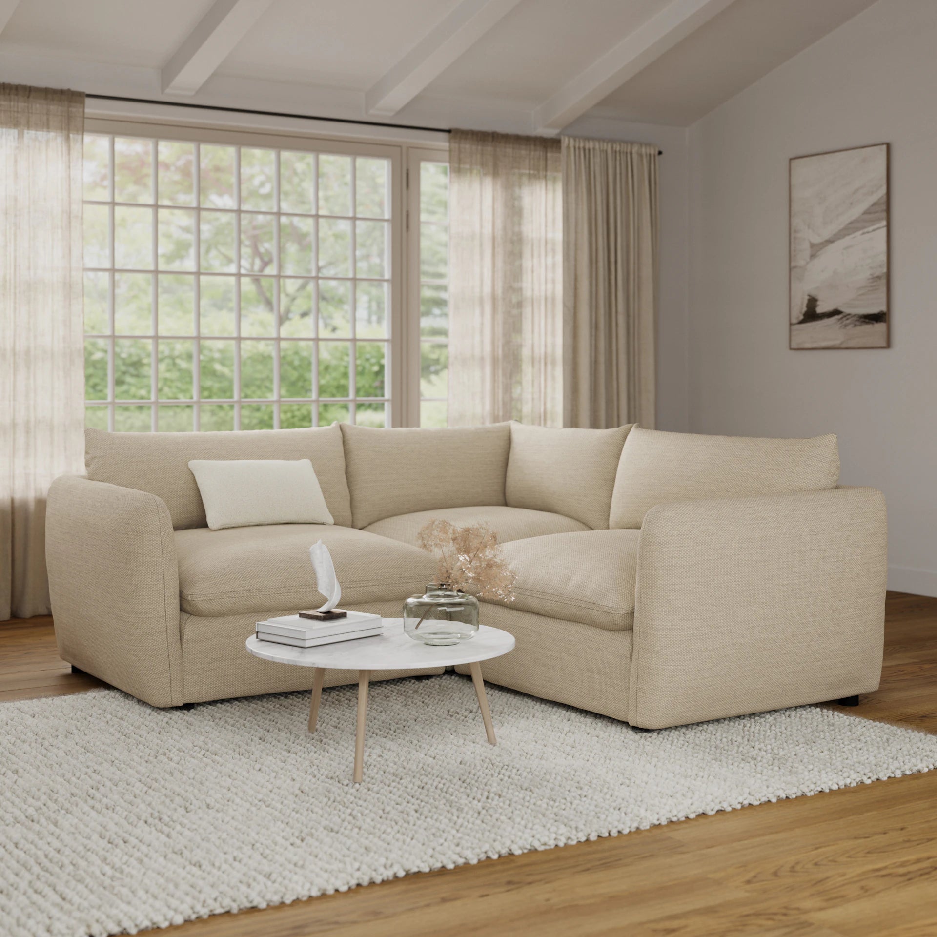 Leigh Fabric Reversible Storage Sectional