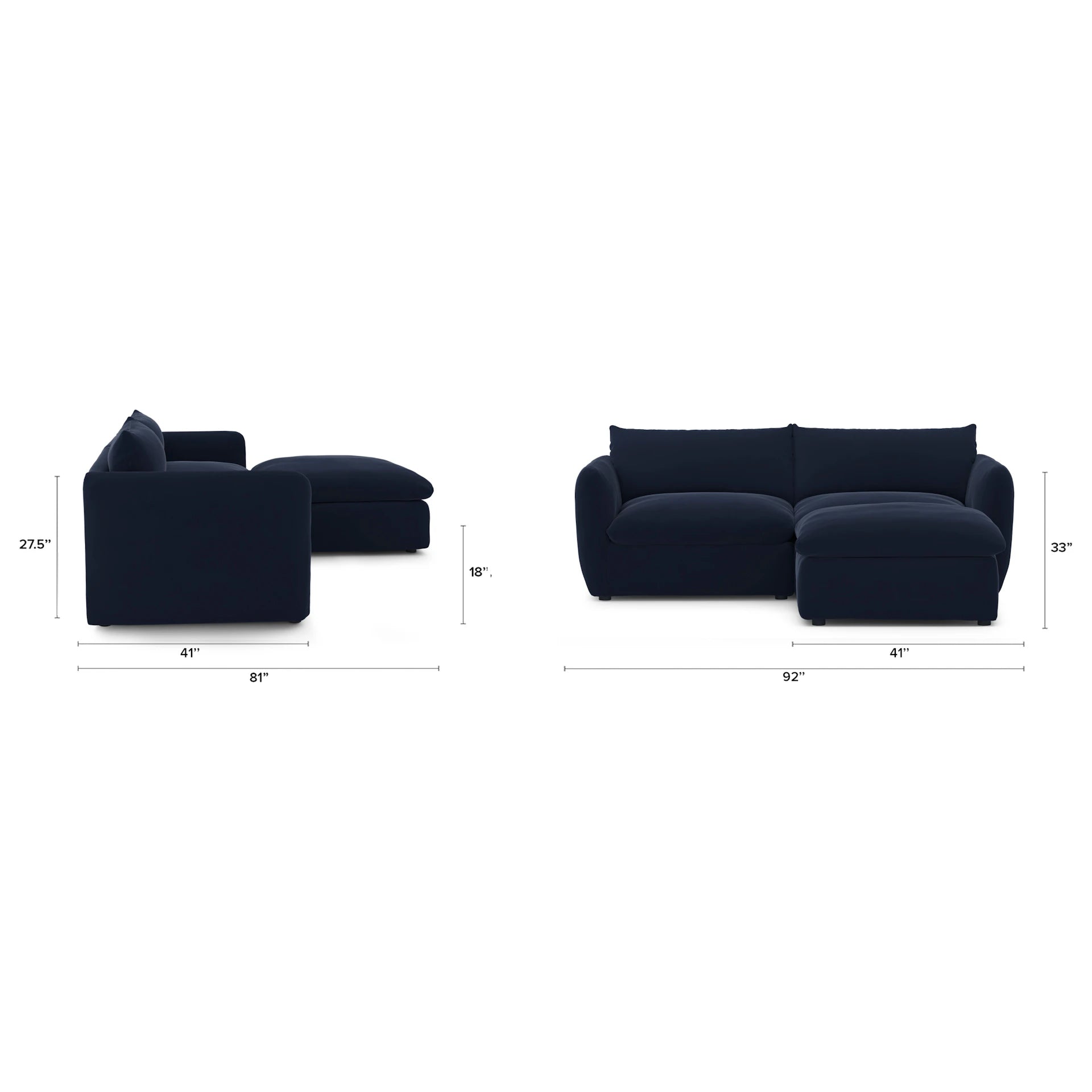 Leigh Velvet Modular Sectional