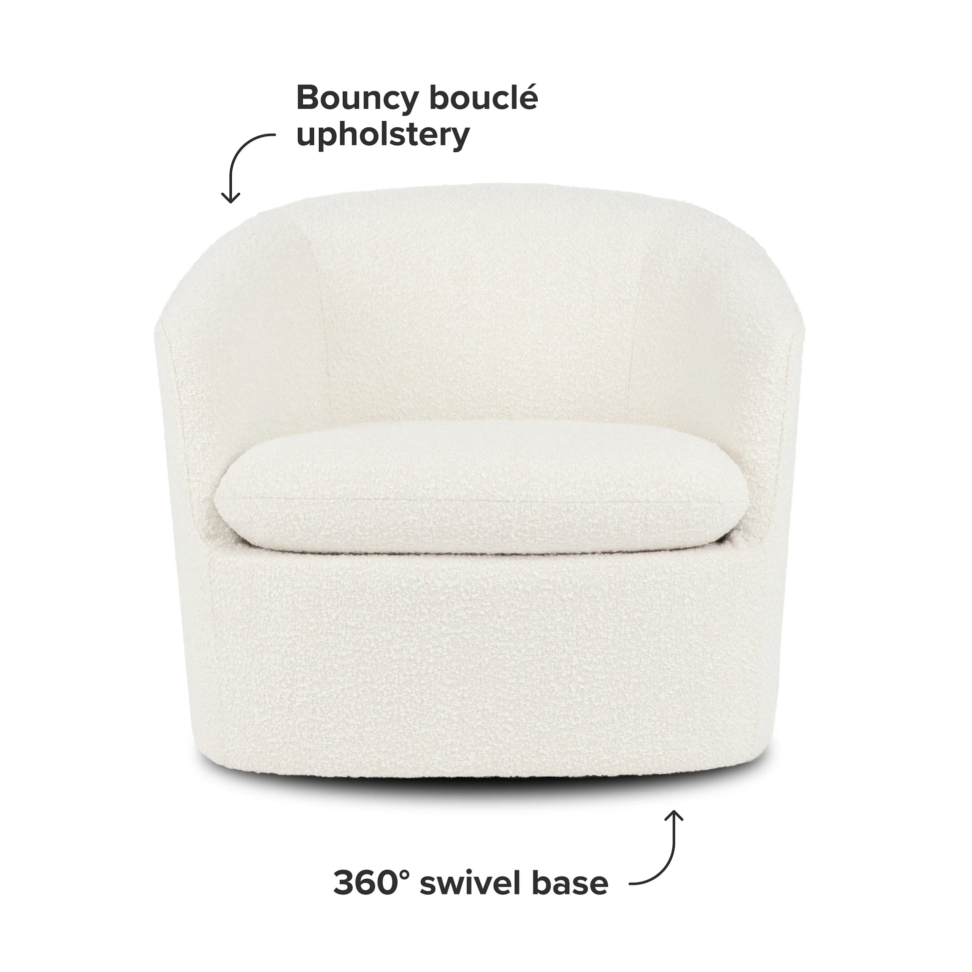 Turoy 32.5" Swivel Lounge Chair