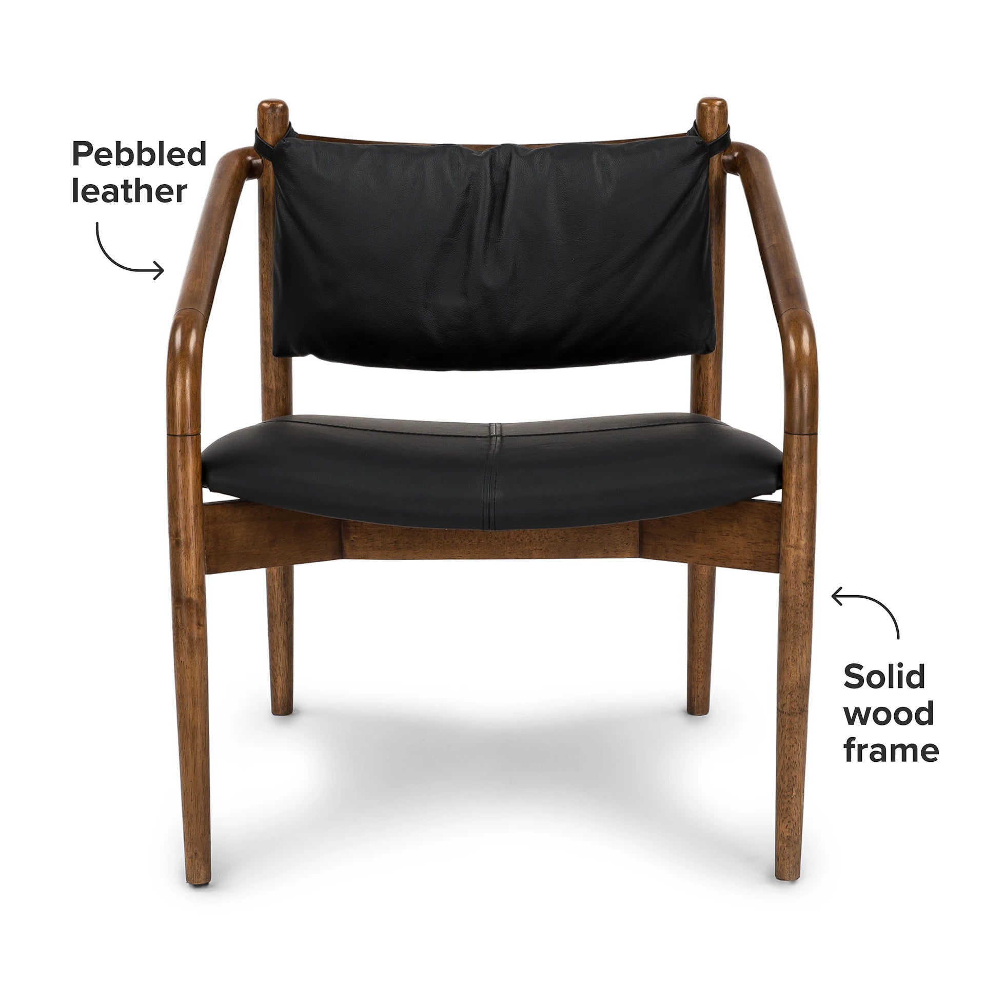 Lento 25" Leather Lounge Chair