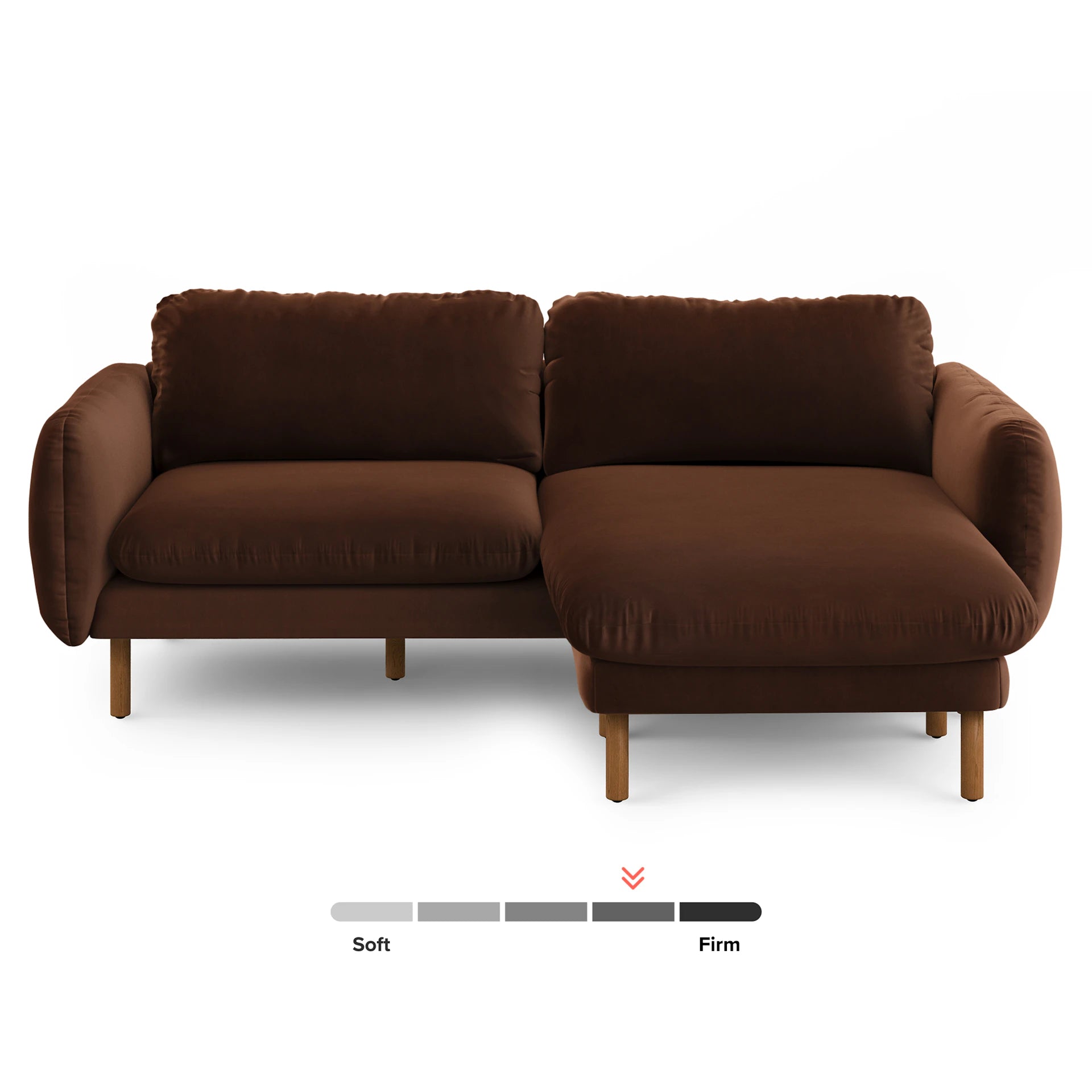 Sanders 85.5" Velvet Reversible Sectional