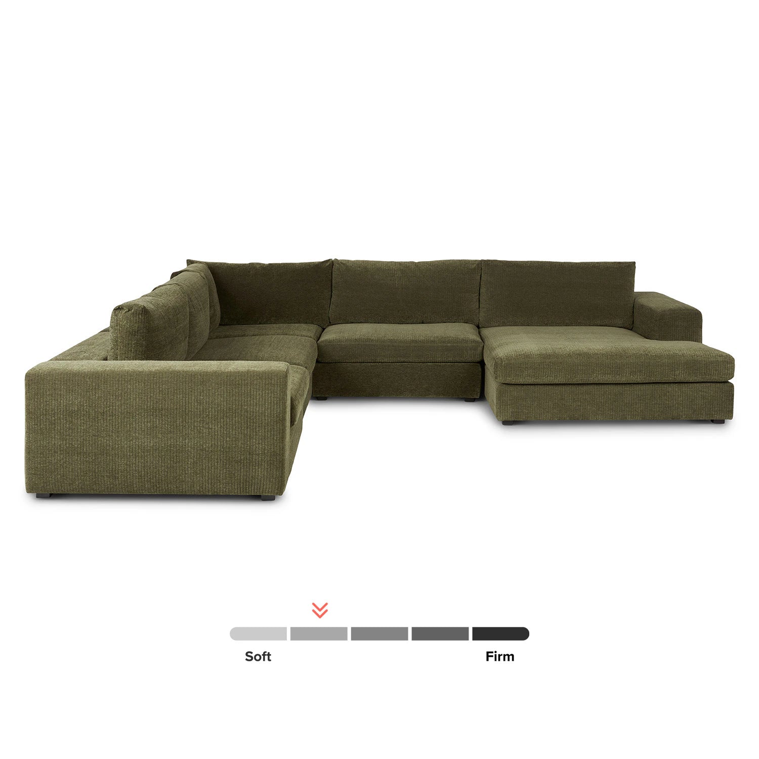 Beta 133.5" Right Modular Conversational Sectional