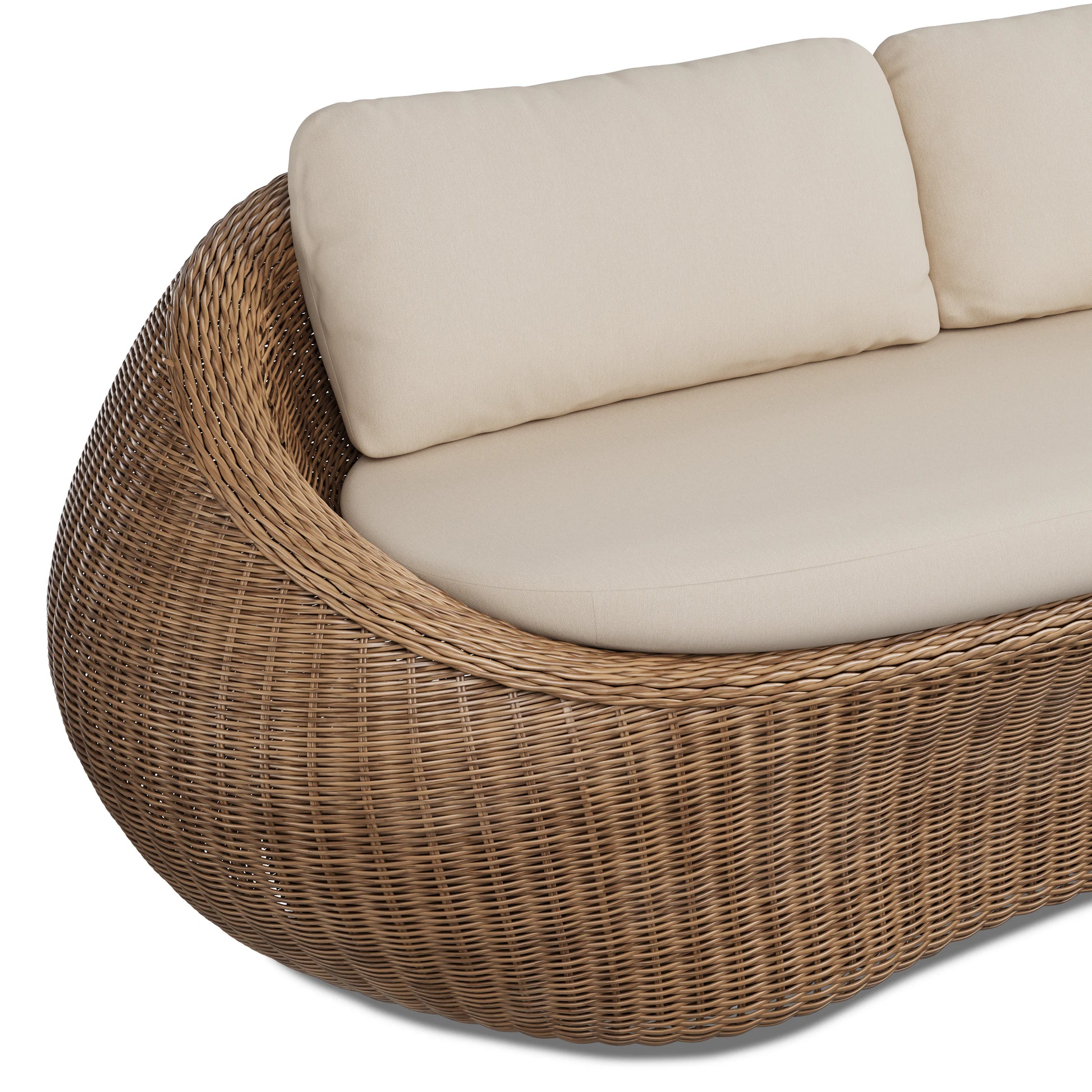 Avila 85.5" Outdoor Sofa - Dravite Ivory