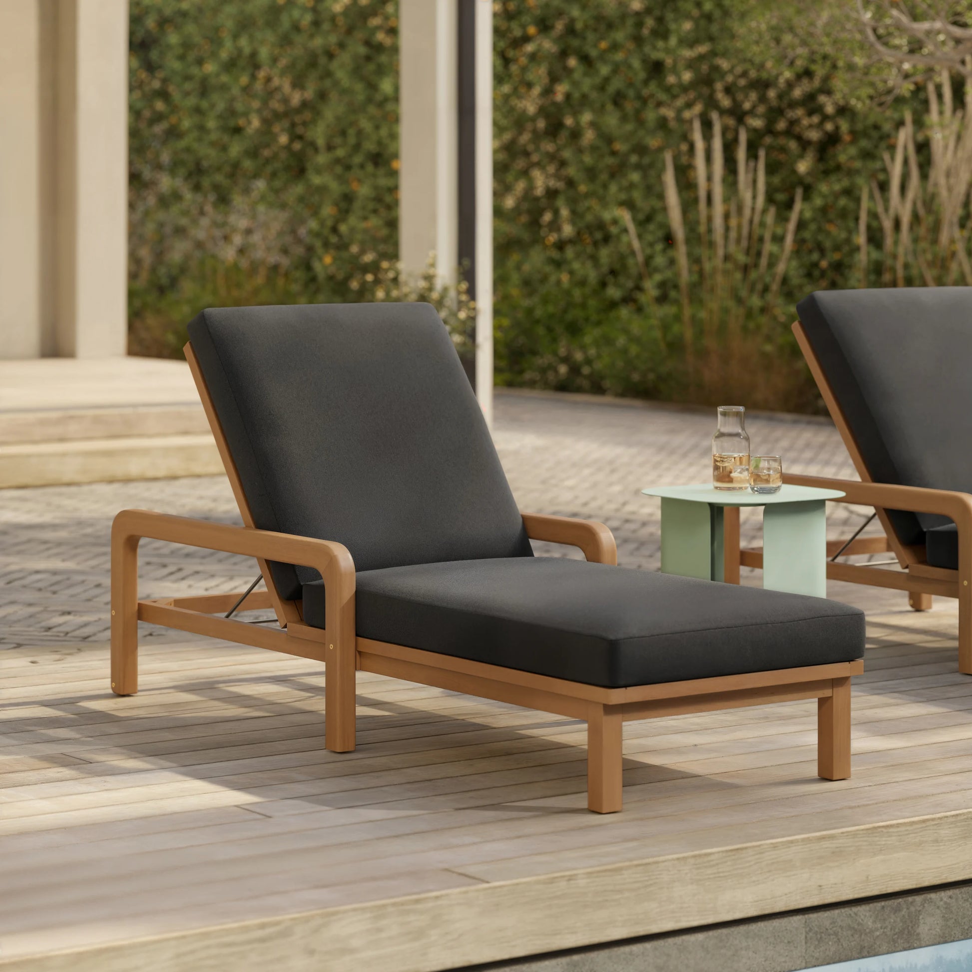 Laholm 78" Outdoor Chaise Lounge