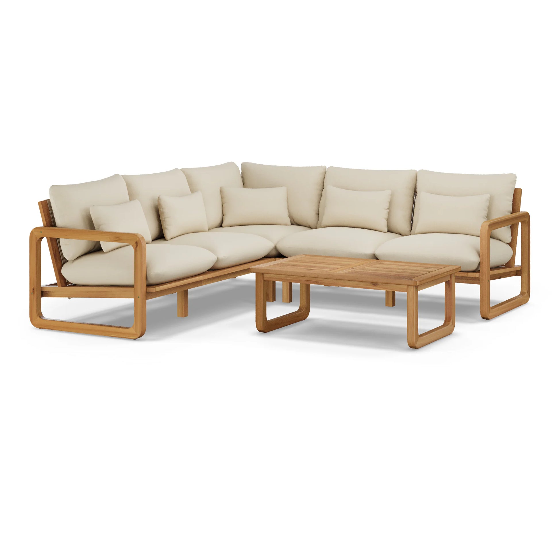 Laholm 94" Outdoor Corner Sectional Set