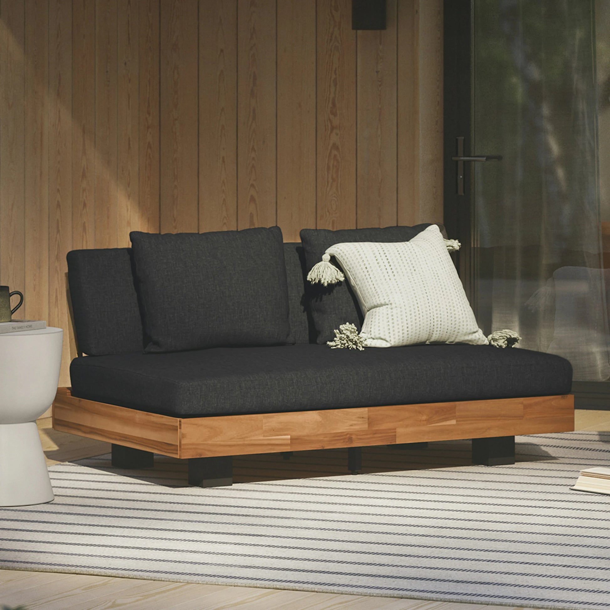 Lubek 50" Outdoor Low Loveseat
