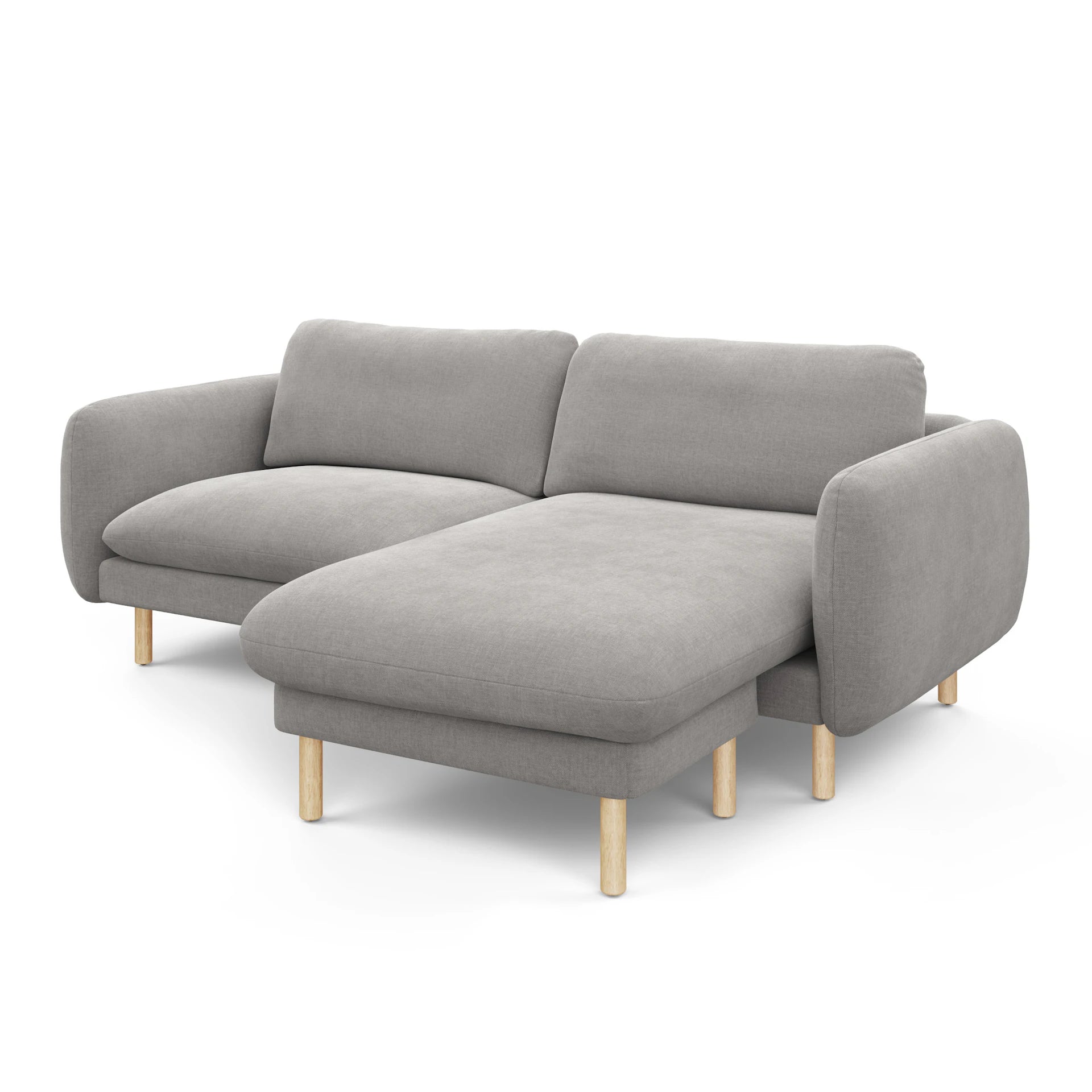 Sanders 85.5" Reversible Sectional - Hestia Gray