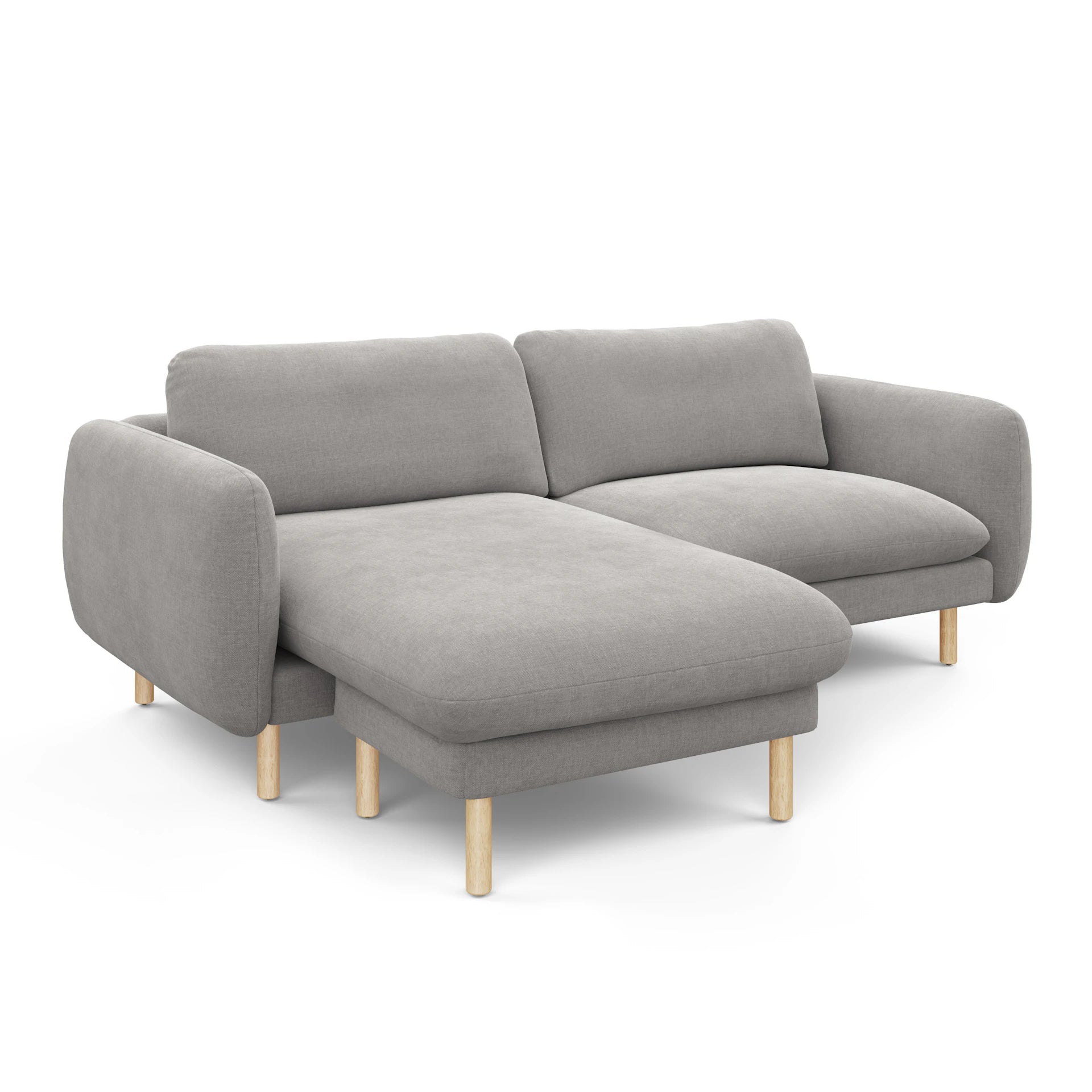 Sanders 85.5" Reversible Sectional - Hestia Gray