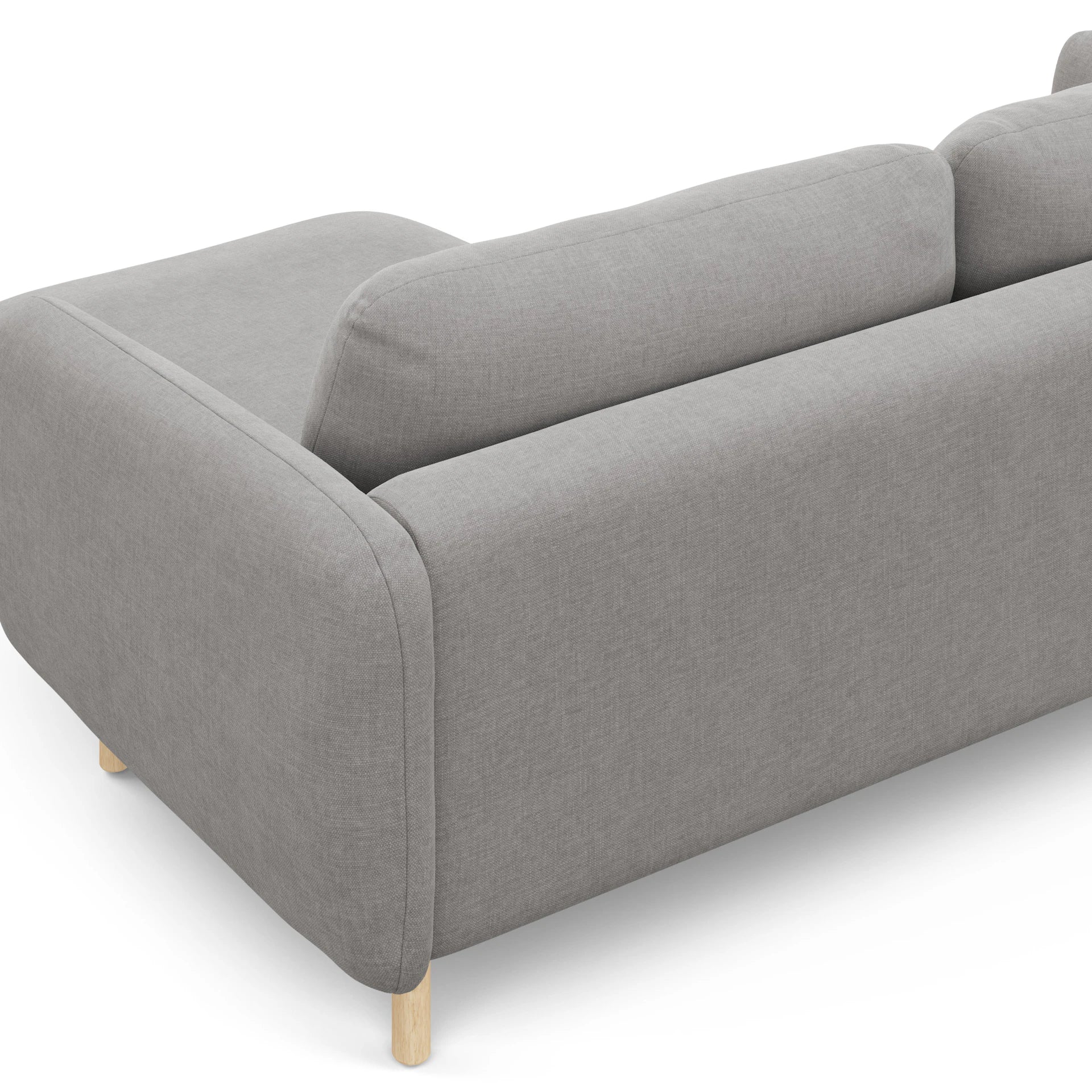 Sanders 85.5" Reversible Sectional - Hestia Gray